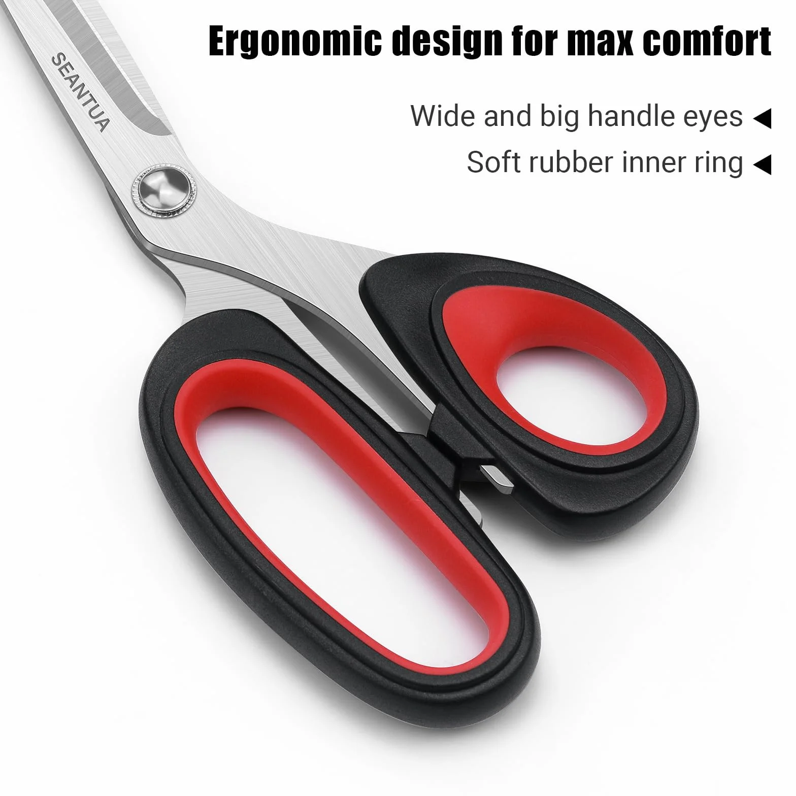Forbici da Sarta Professionali, 23 cm/ 13cm Forbici Sarta per Uso Intensivo, Lame Affilate in Acciaio Inossidabile, Impugnatura Ergonomica, Scissors Multiuso per Carta, Tessuto, Feltro, Seta