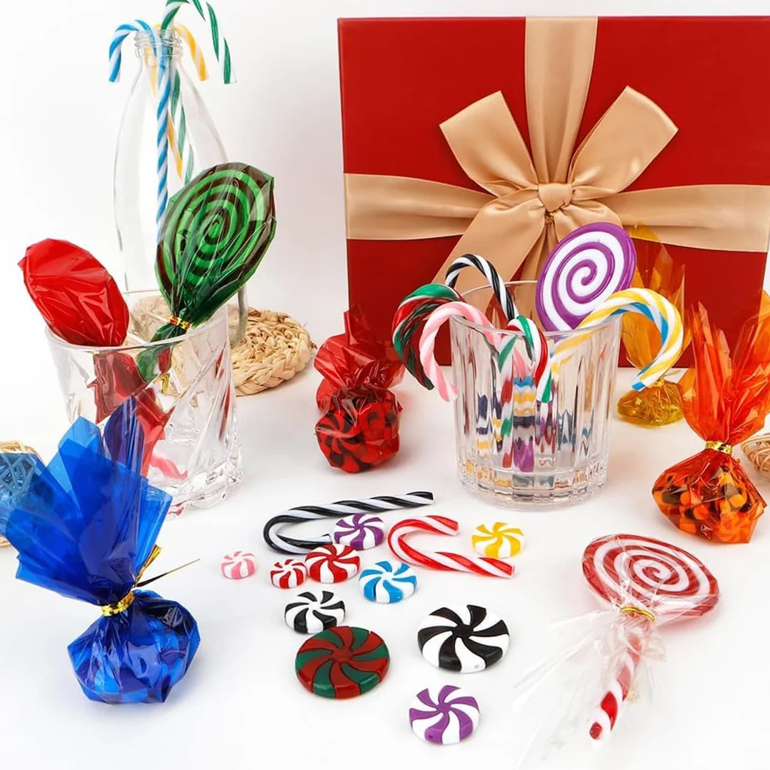 KIRZAX 80 fogli di cellophane, 8 colori diversi, carta trasparente per dolci, fai da te, arte, artigianato, decorazione