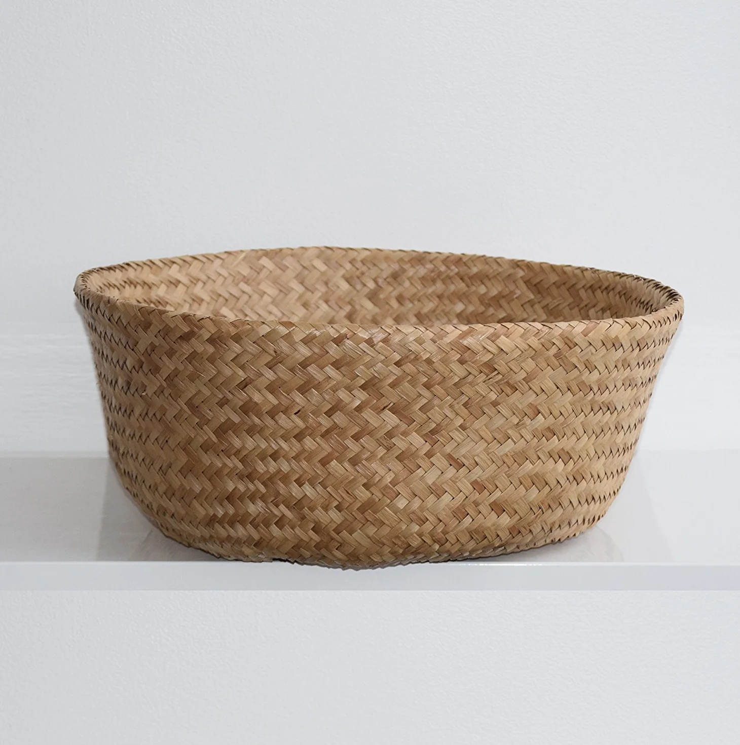 Cesta In Vimini Cesto Per Piante Cesto Di Fiori Intrecciati Con Alghe Per La Decorazione Domestica E La Conservazione(38cm x 33cm)