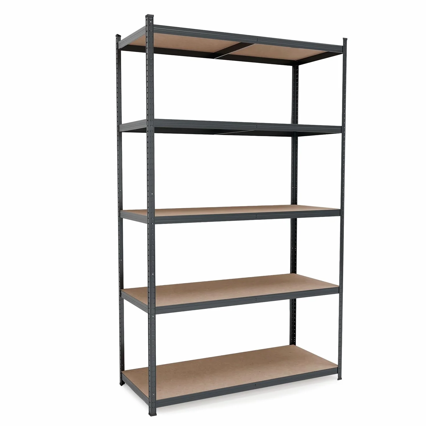 BELKO® Scaffalatura per carichi pesanti C225, antracite, 200 x 120 x 50 cm, scaffale XXL per cantina, scaffale in metallo con 5 ripiani, portata fino a 900 kg (180 kg per ripiano)