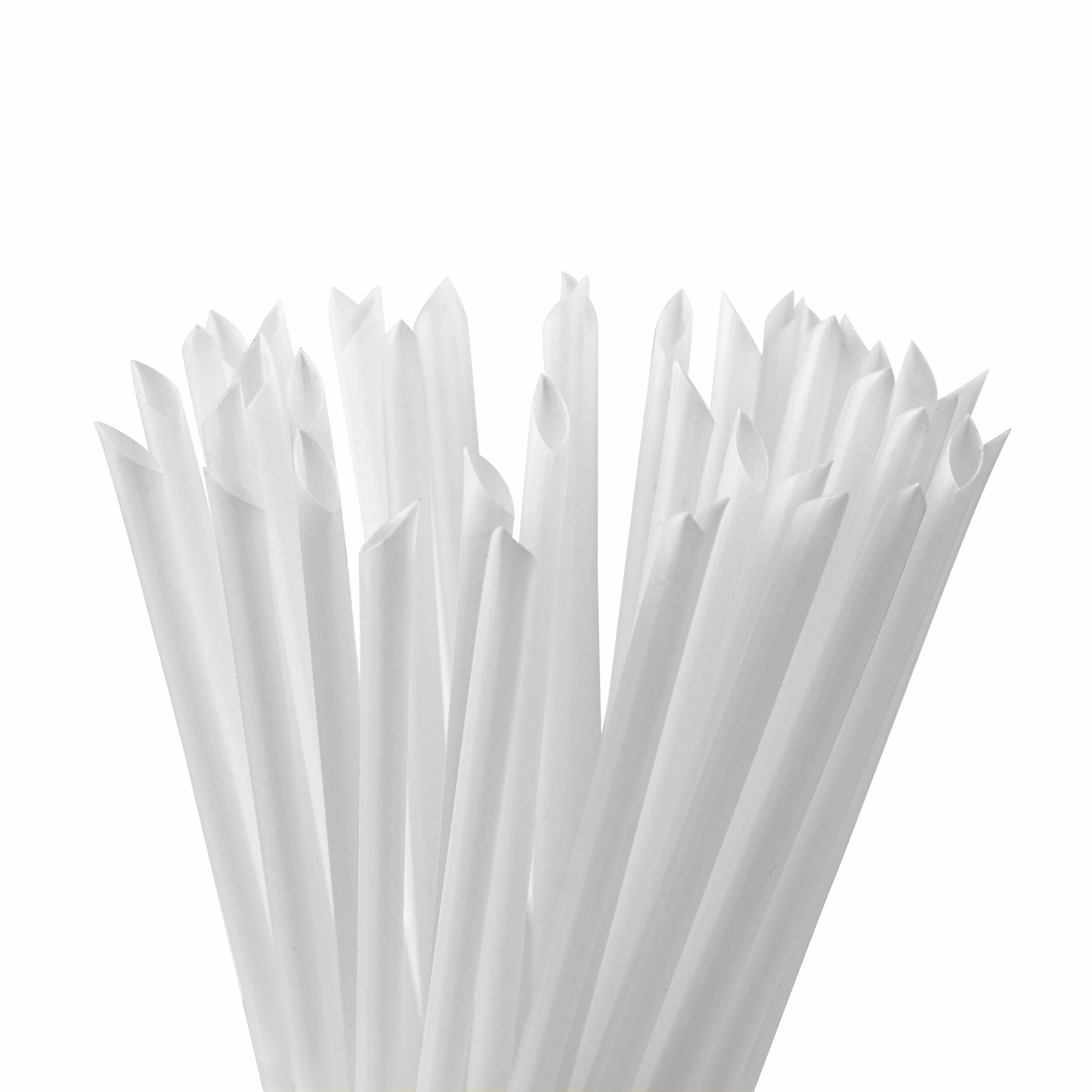 ARLANDA Cannucce Compatibili per Estathe in Lignina, Compostabile per Succhi di Frutta in brick, Resistenti Insapore Inodore, bianche, L.150mmxD.3.3mm Conf.100