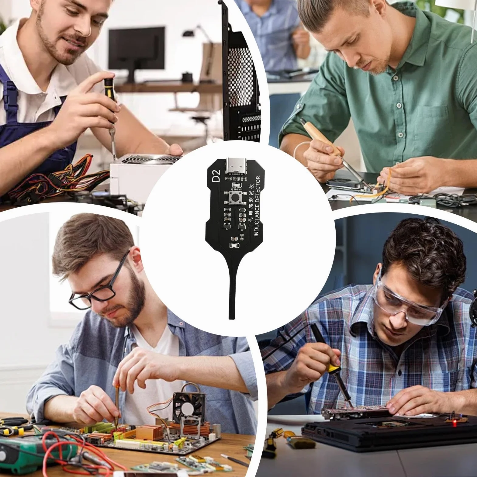 2.0 Tester Induttanza, Tester Per Induttanze, Testers Di Induttanza Elettromagnetica In Circuito, Localizza Rapidamente Il Punto Guasto, Facile Da Usare Per Professionisti E Hobbistis