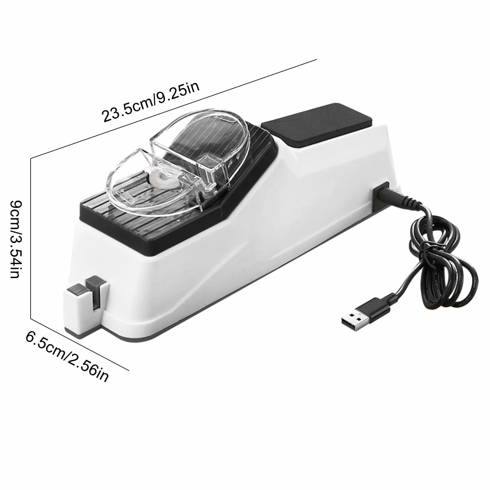 Affilacoltelli elettrico - Affilacoltelli professionale leggero per la casa | Utensili da cucina per 5 secondi di affilatura e lucidatura rapida, con copertura protettiva
