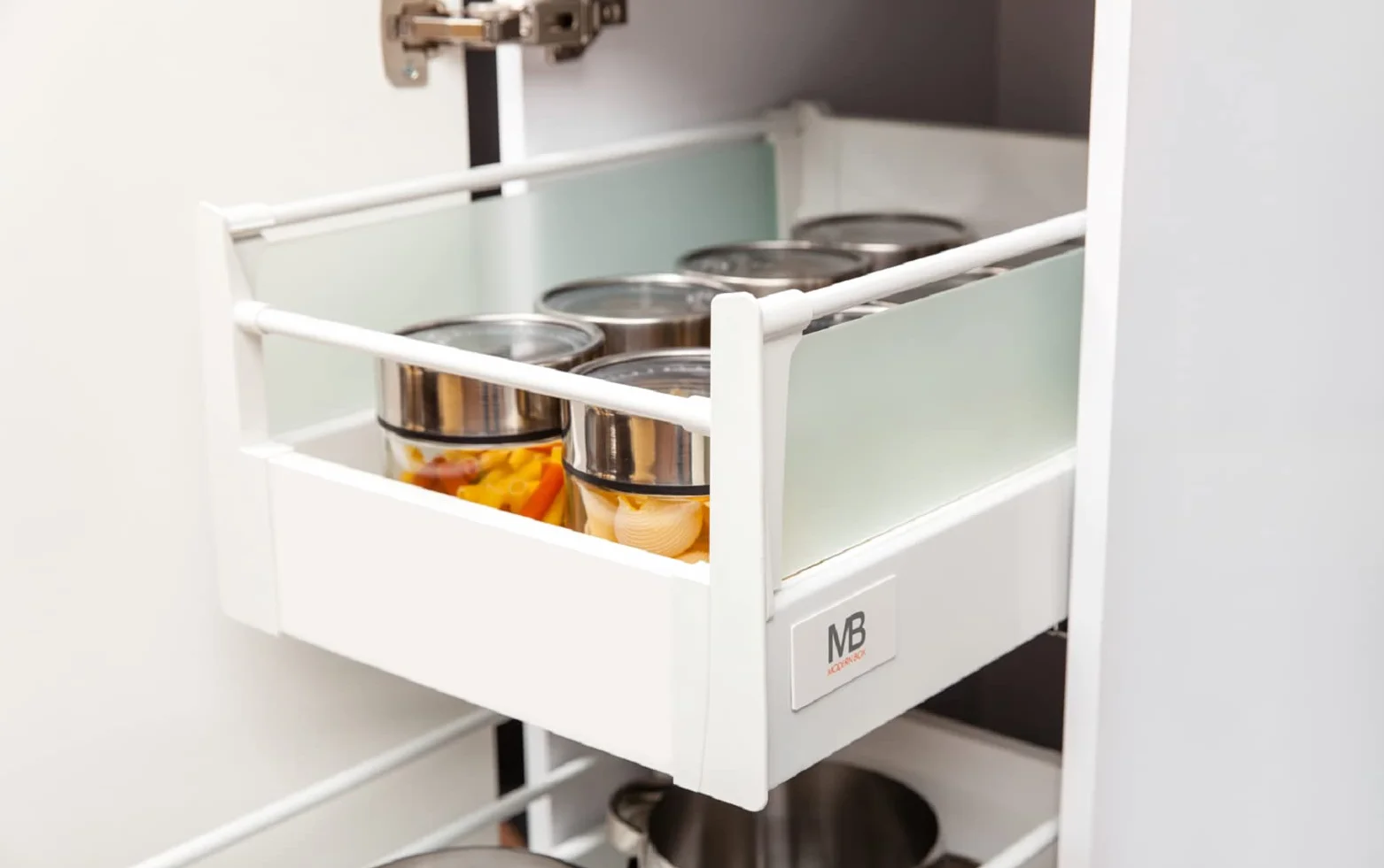 GTV Sistema di Cassetti Modern Box 40 kg L=450mm H=146 mm Grigio
