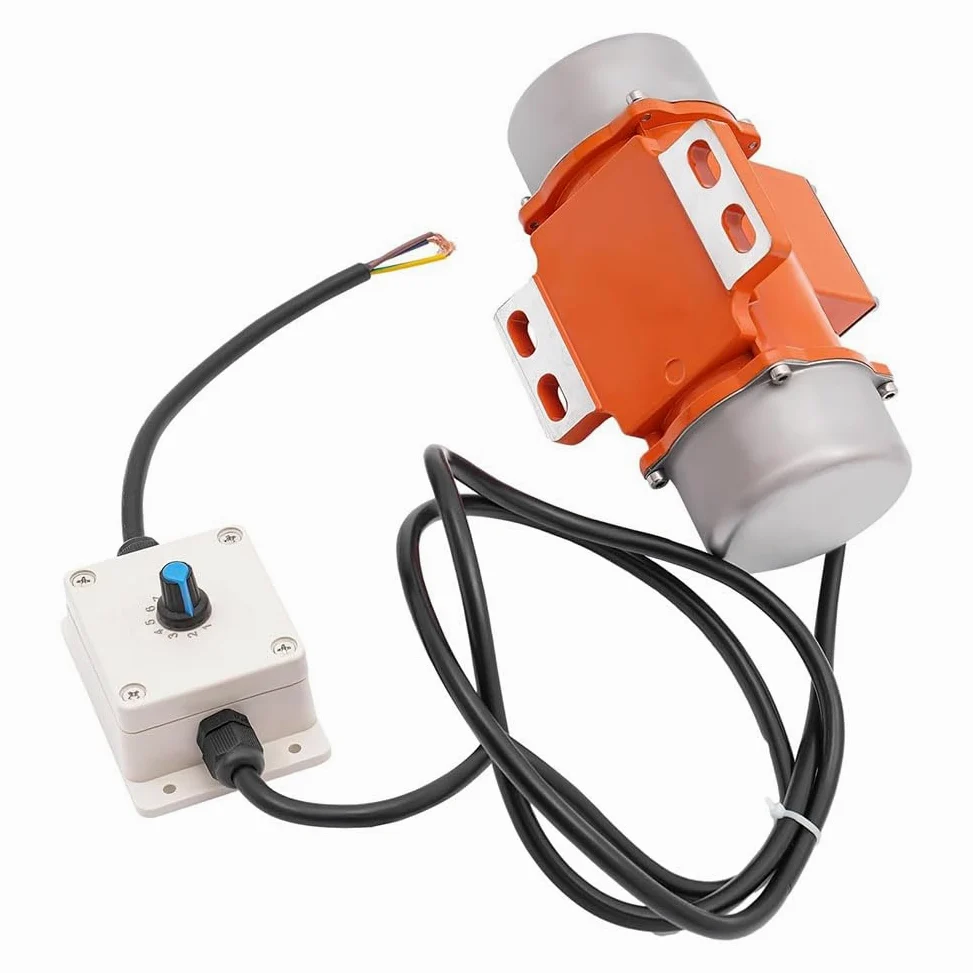 Motore di vibrazione per vibratore a calcestruzzo 60 W, motore di vibrazione a calcestruzzo a 9 velocità AC 110 V 3600 /Min, vibratore per calcestruzzo con alloggiamento in lega