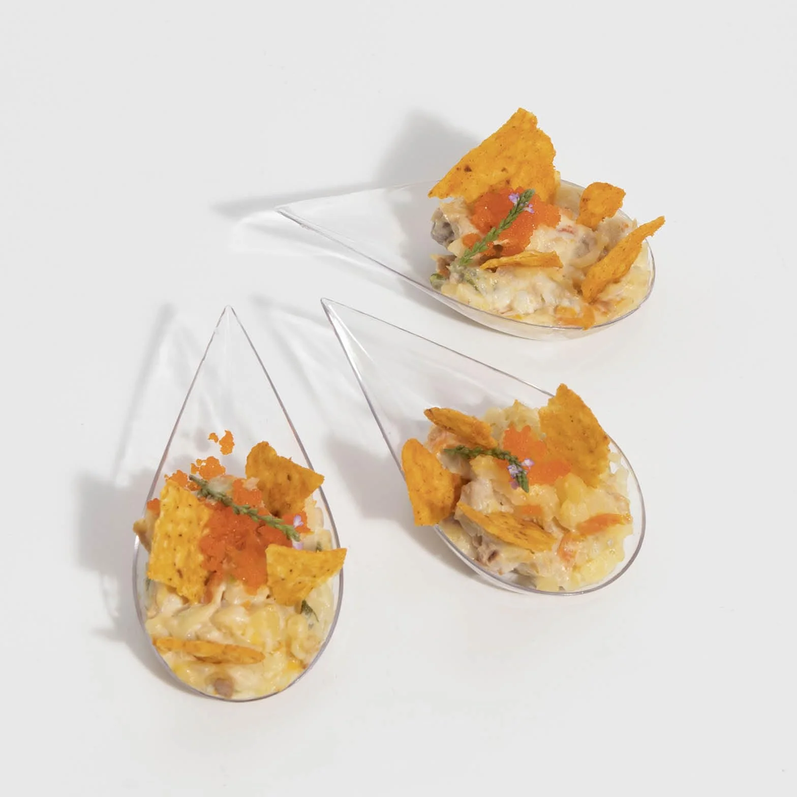 Cucchiaio Catering a Forma di Lacrima Colore Trasparente 50 unità 10,1 x 5 cm Plastica Riciclabile