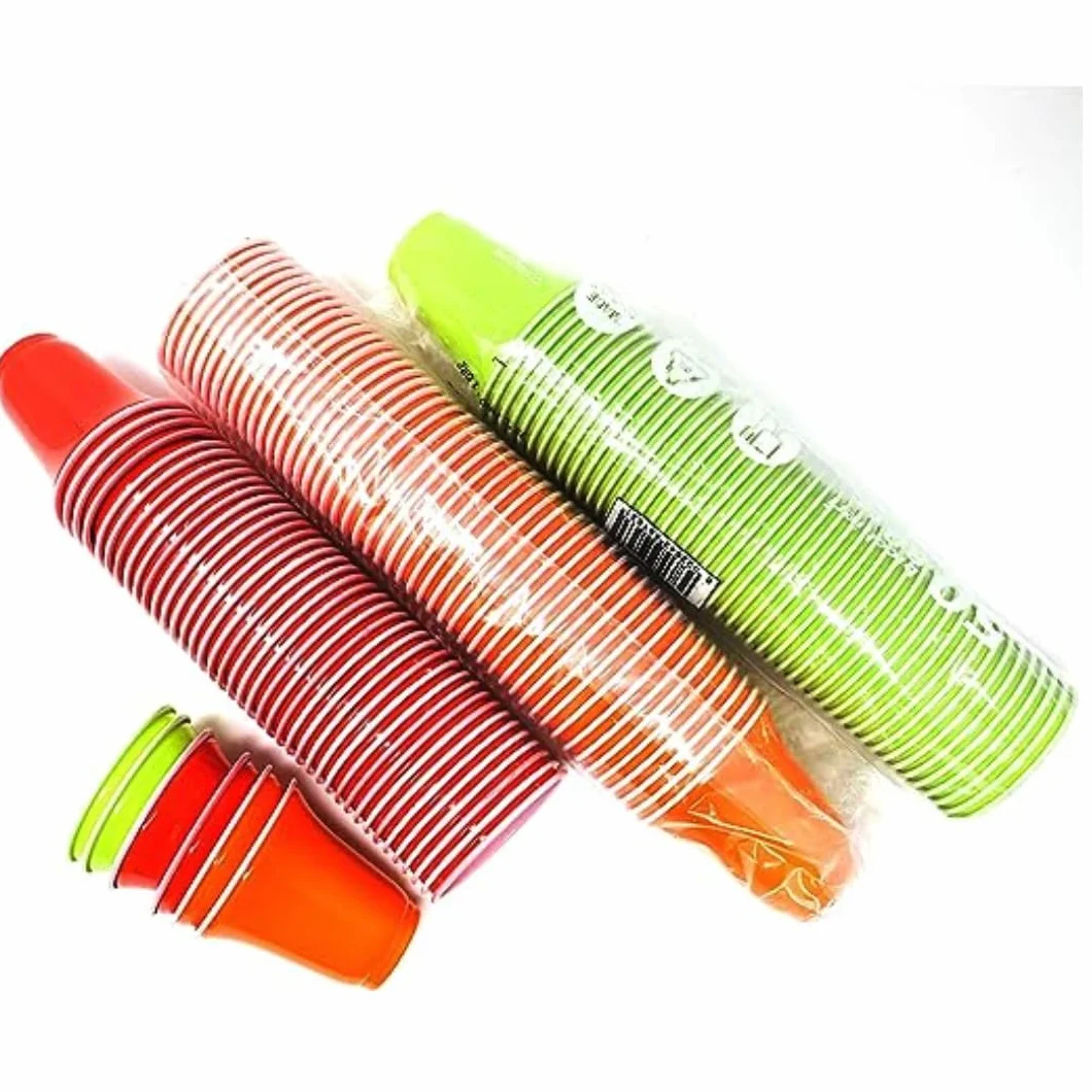 Bicchierini Plastica per Caffè 80cc Vari Colori Bar Macchina Caffè Multicolor