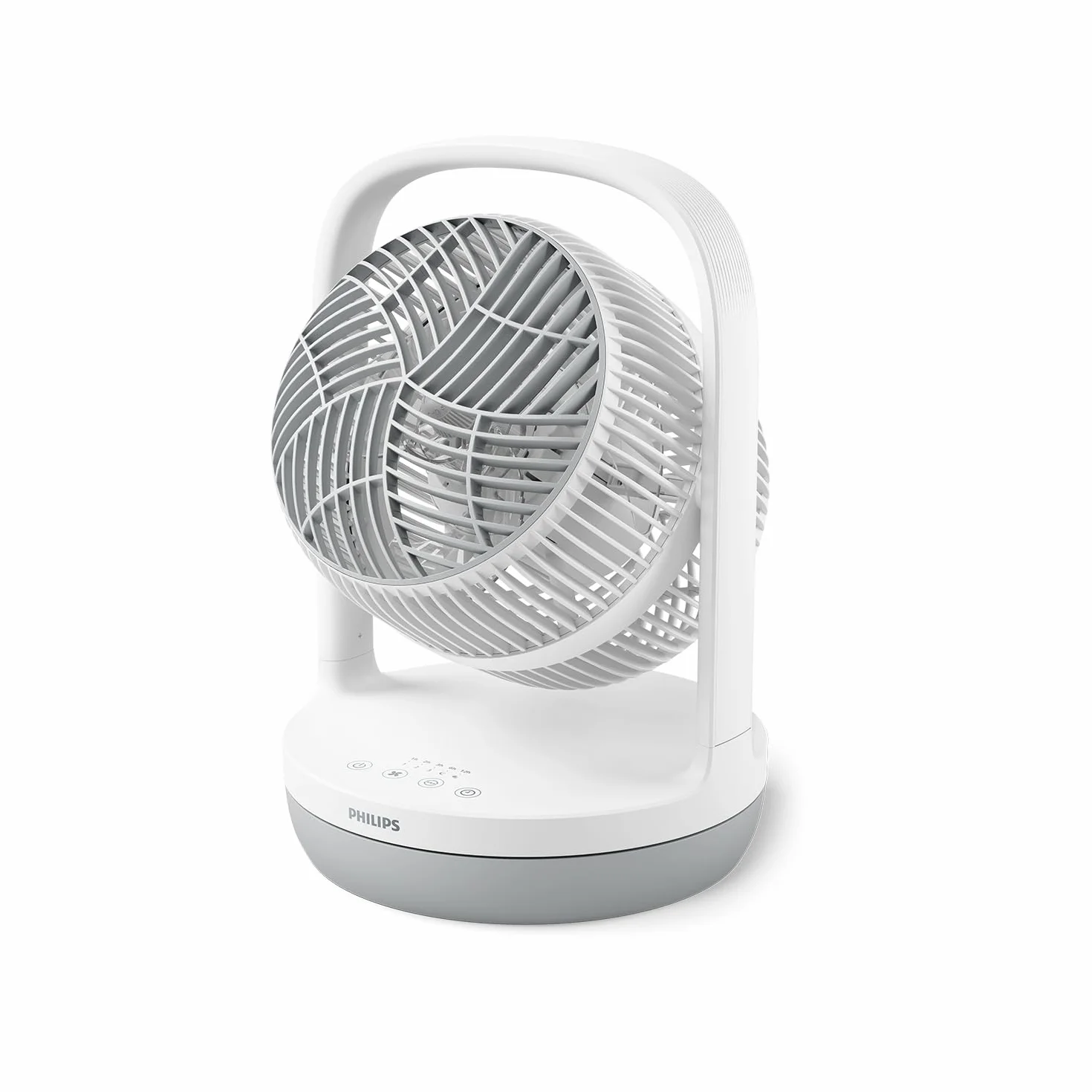 Philips Serie 2000 Ventilatore da Tavolo 23 dB Circolatore d'Aria Timer 12 Ore CX2050 Bianco Ricondizionato