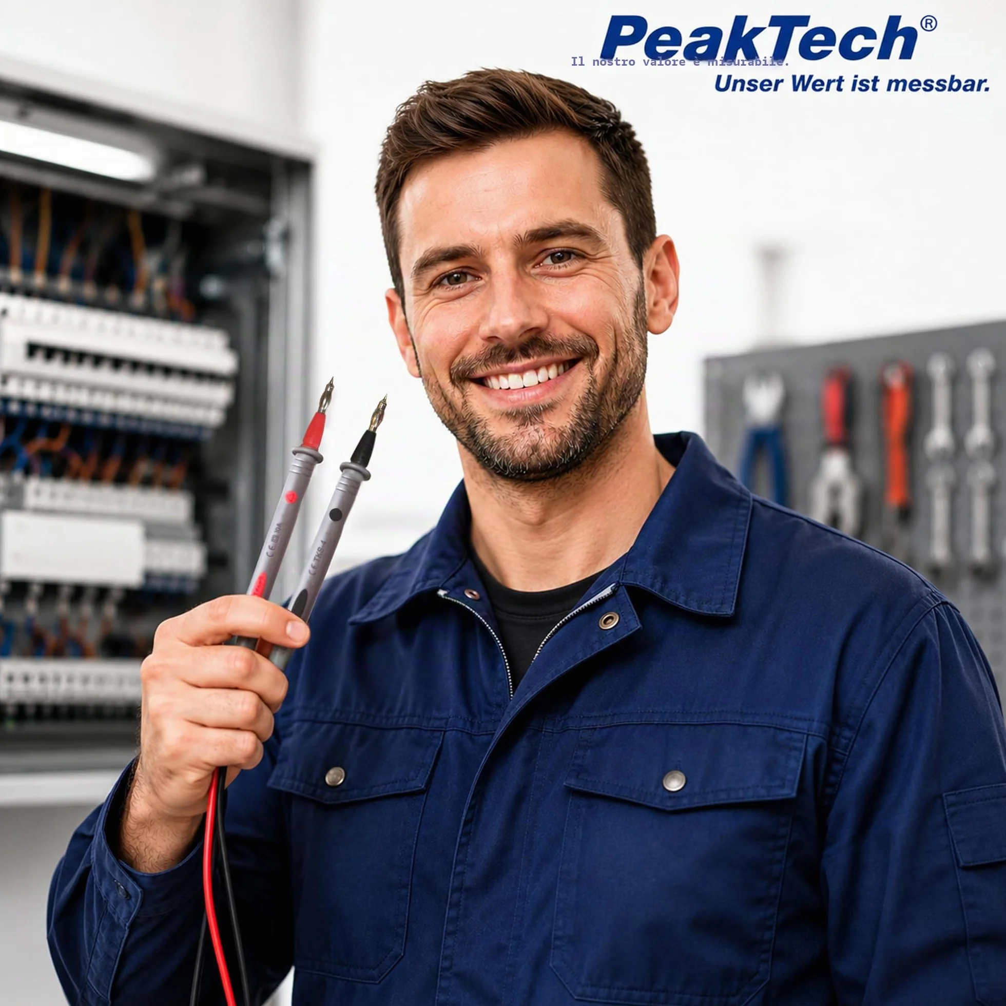 Peak Tech Puntali multimetro flessibile 120 cm 1000 V AC/DC 10 A Cat III/IV TKS 4