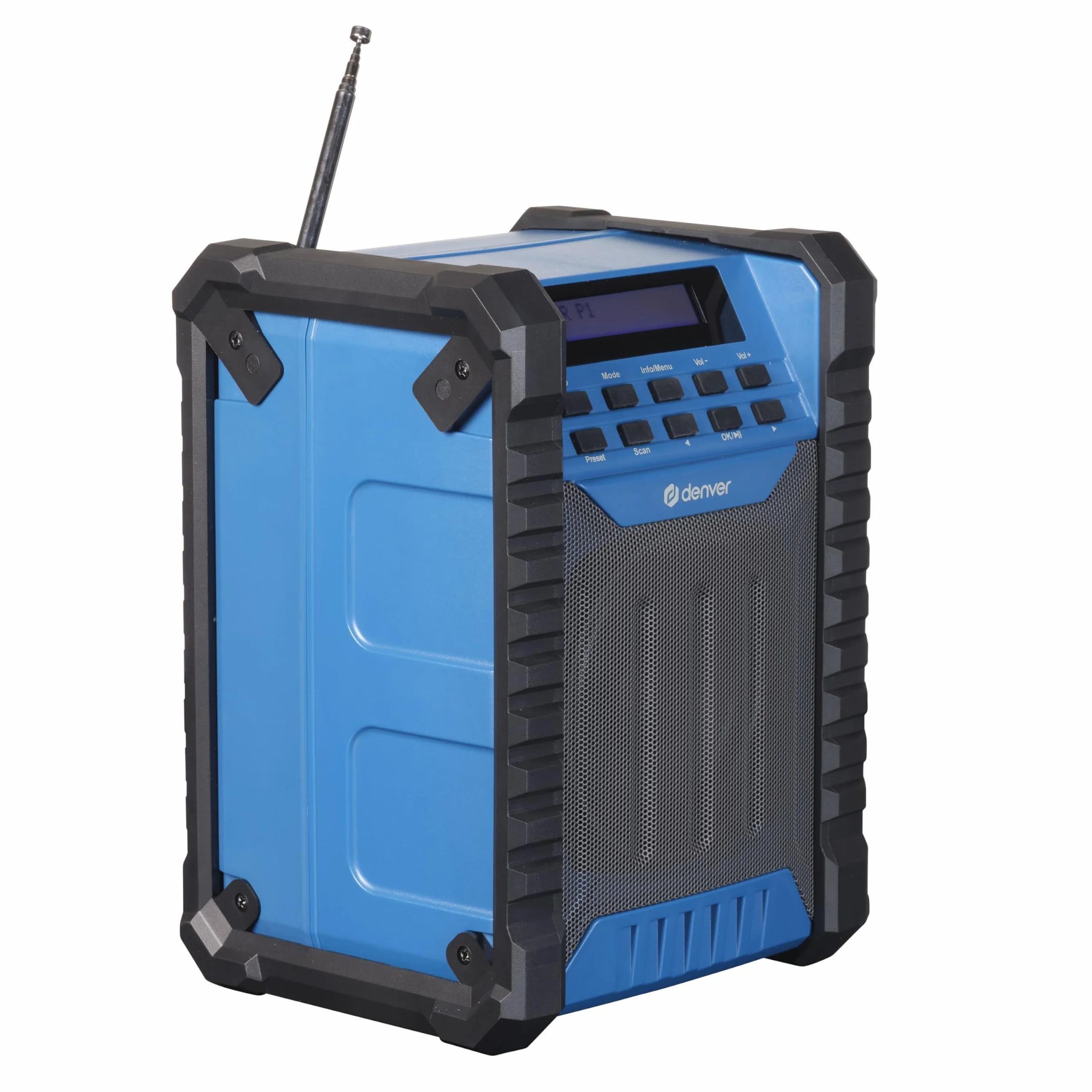 Denver DAB+/FM Baustellen-Radio/BT/batteria ricaricabile WRD-60