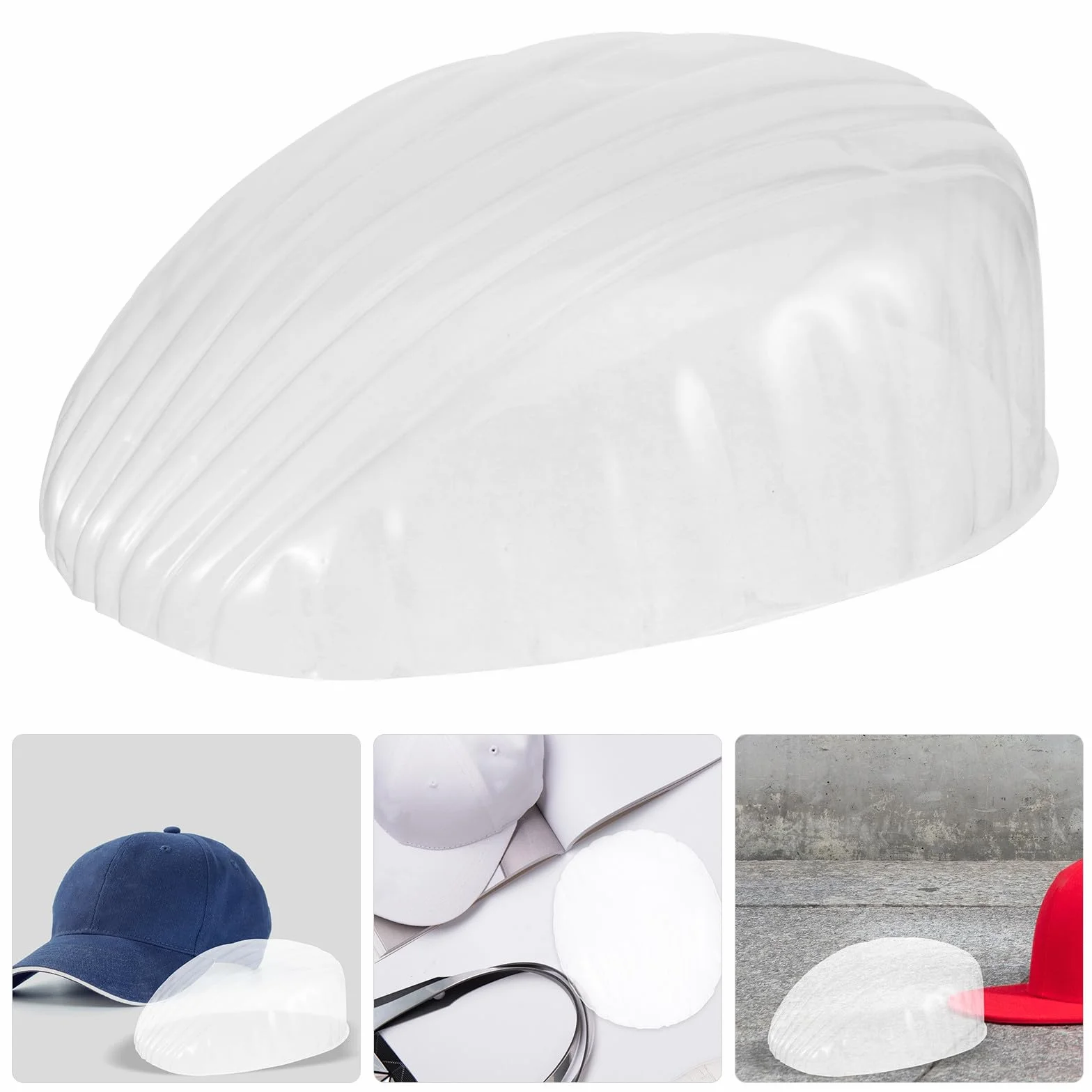 Veemoon Supporti per Cappelli in PVC 10 Pezzi Inserto Modellante per Cappellini da Baseball e Berretti Porta-Berretti Interno Uomo Donna per Conservazione e Esposizione Abbigliamento