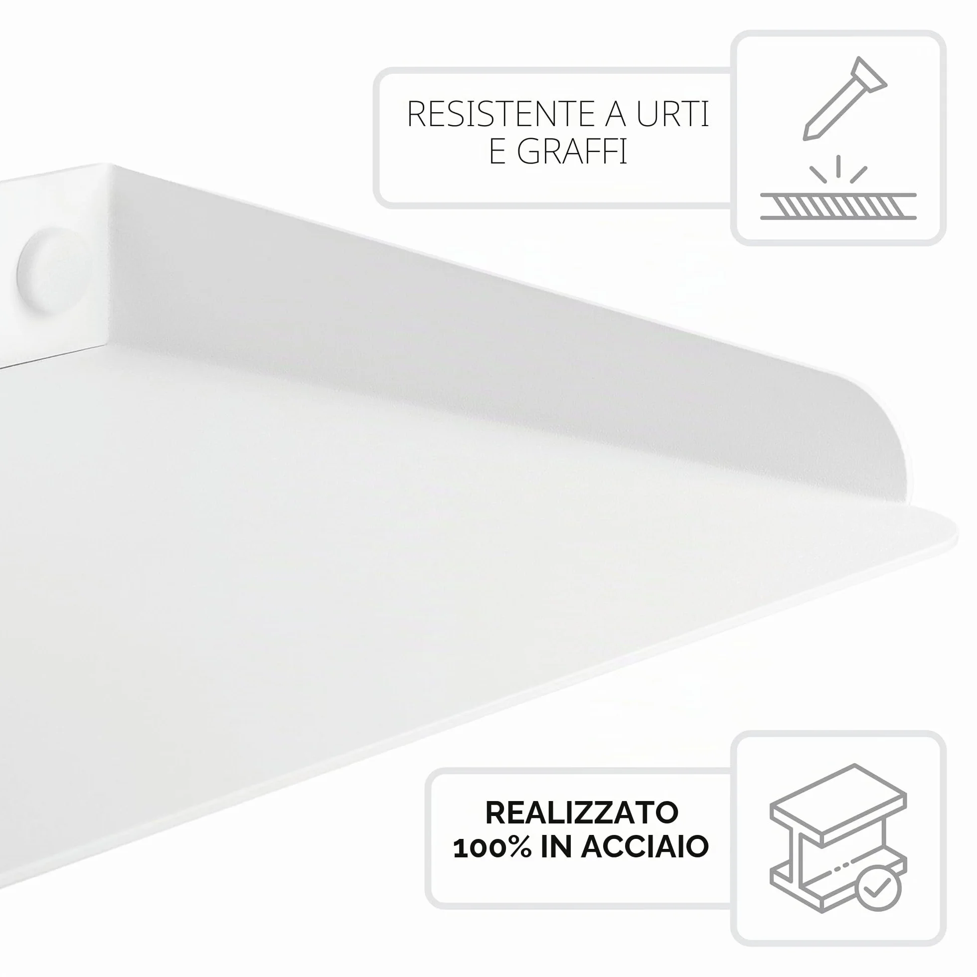 Mensola per router WiFi e modem • Mensola da parete con passacavi e bordi rialzati • Mensola in metallo per proiettore e altoparlante • Scaffale galleggiante organizer per cavi, ripetitore e