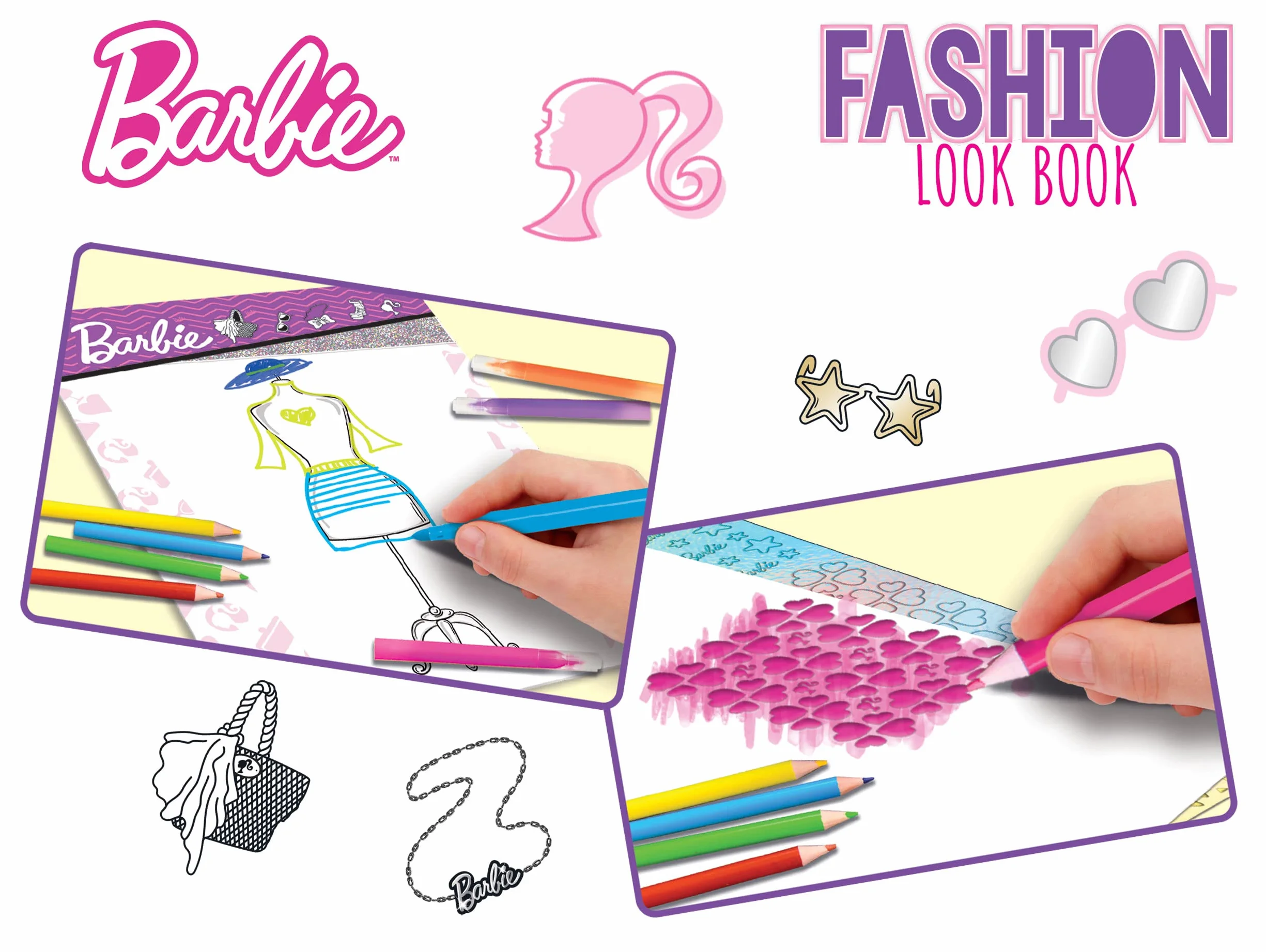 Lisciani Giochi - Barbie Sketchbook Fashion look book