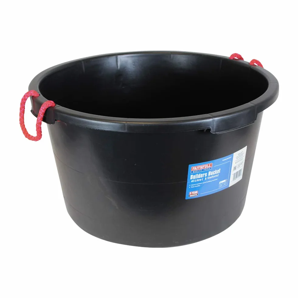 Faithfull Tools 40 litri Builders Bucket trasparente FAI40LBUCKET