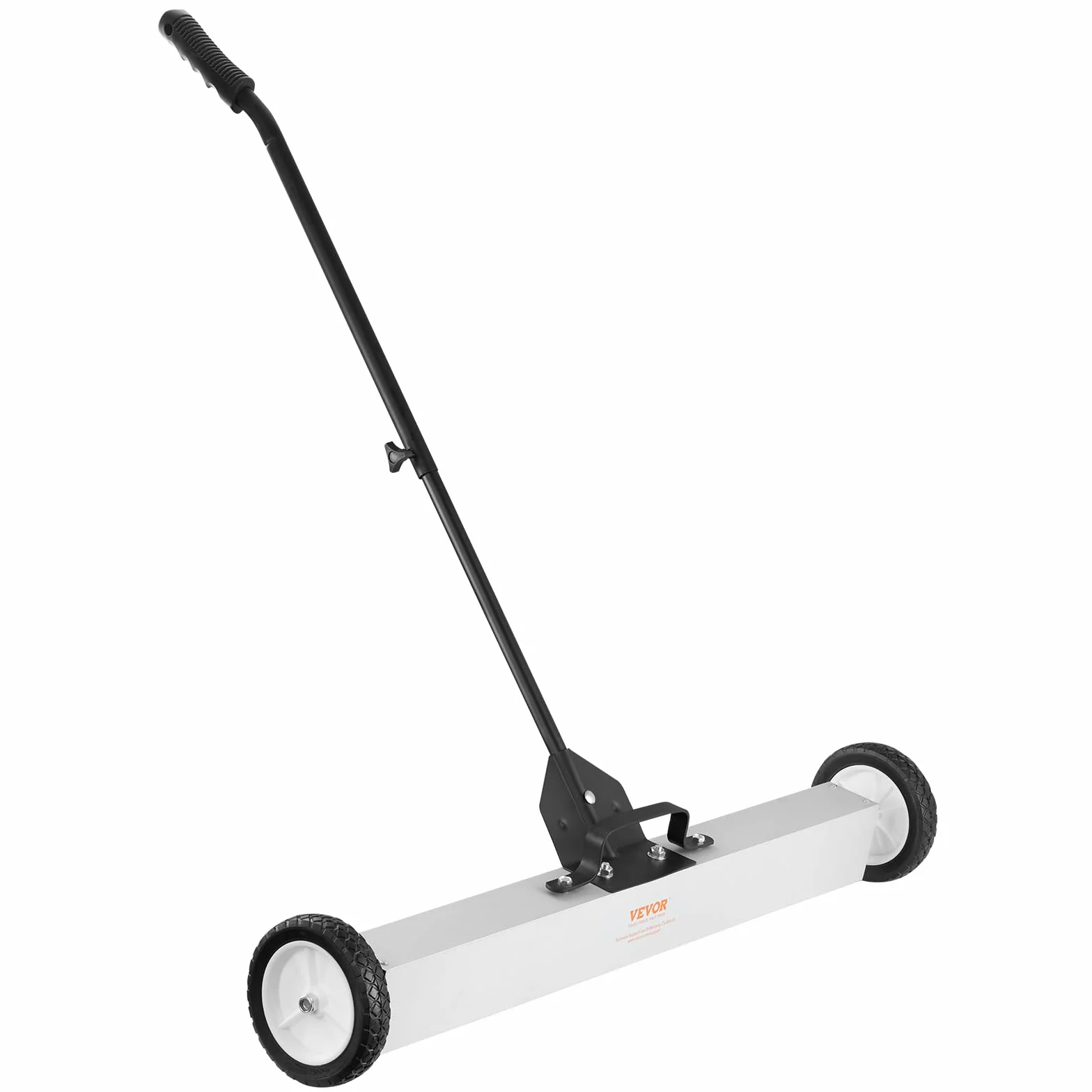 VEVOR Spazzatrice Magnetica Asta Telescopica 77-113cm per Pavimenti Raccoglitore per Piccole Parti Metalliche Forza Magnetica Max. 24,9kg, Scopa Magnetica con Ruote di Raccolta per Chiodi Viti Metalli