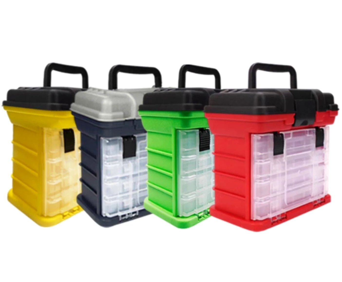 Cassetta Da Pesca Organizzatore Scatola Portautensili Da Pesca Contenitore Multistrato Scatola Con Manico In Plastica Esche Da Pesca Ami Da Pesca Custodia Di Stoccaggio Valigetta Da Pesca Multifunzion