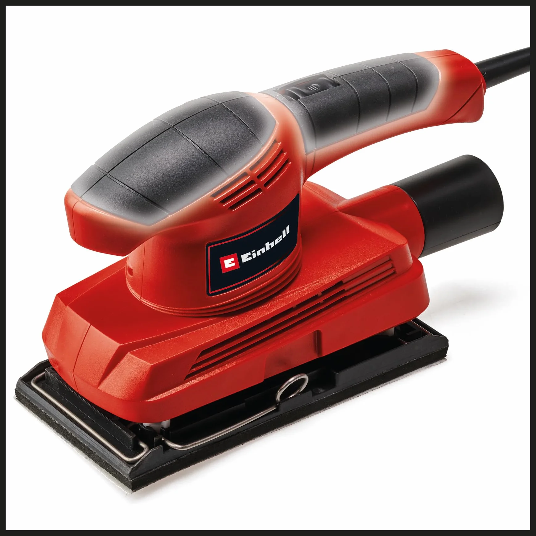 Einhell Levigatrice Orbitale 230 V Tre Fogli Abrasivi Inclusi Rosso