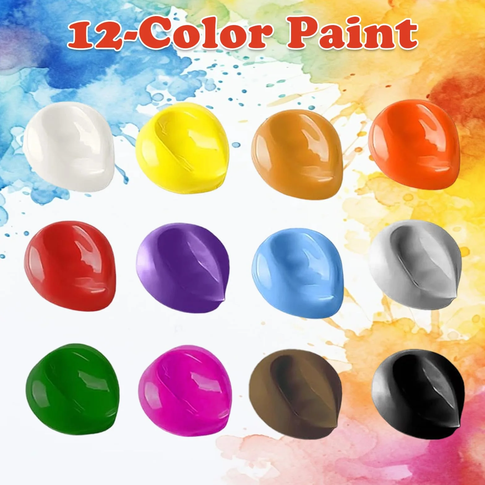 Onperpoe Vernice per vetro colorato, 300 ml, per pittura su vetro, kit di pittura in 12 colori con 2 penne, vernice impermeabile atossica per vetro, vetro, vetro e bottiglie di vino