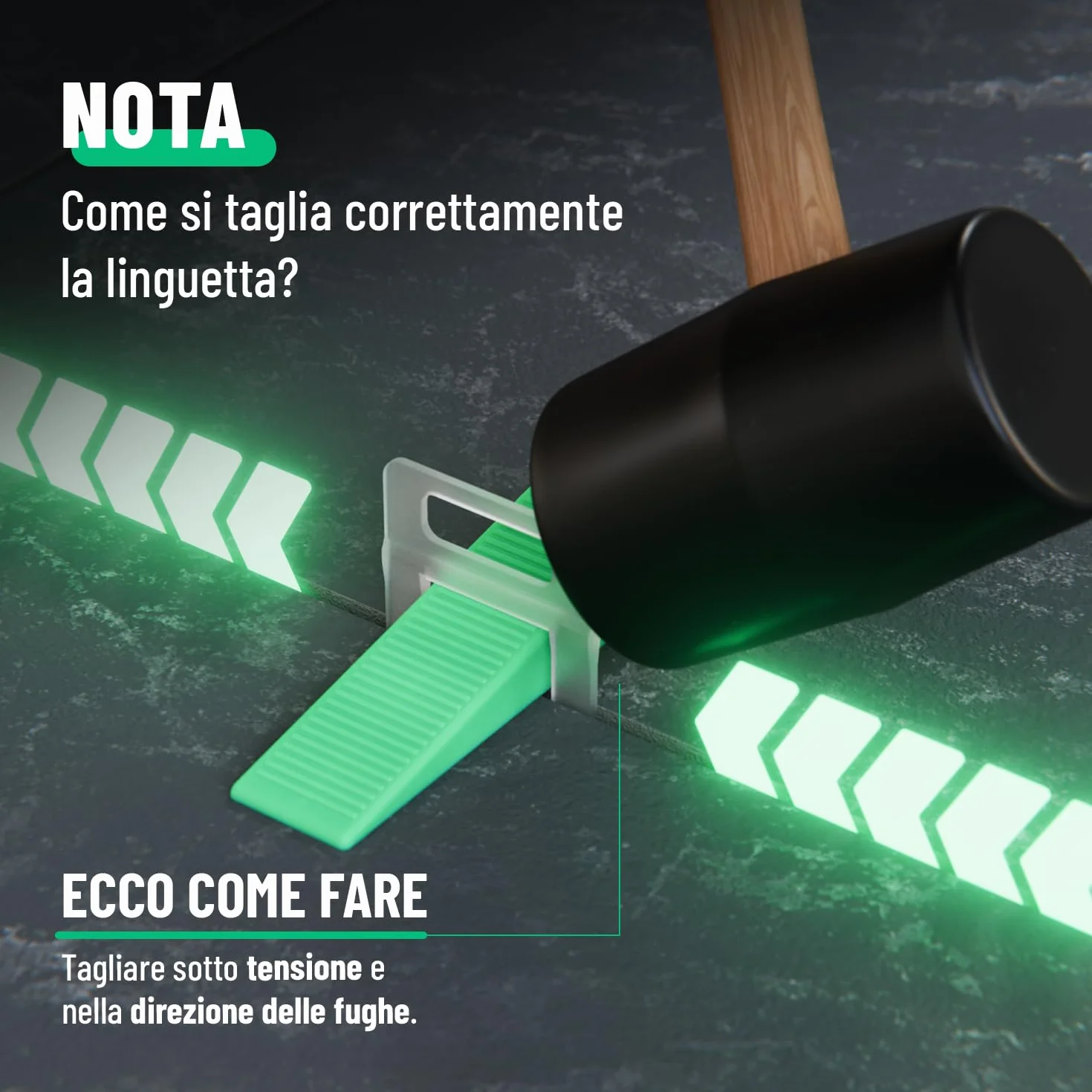 greate Sistema di Livellamento per piastrellisti da 1100 Pezzi 2mm - Set per la Posa delle Piastrelle con 1000 Clips e 100 Cunei - distanziatori per piastrelle 2 mm, livellatori per piastrelle
