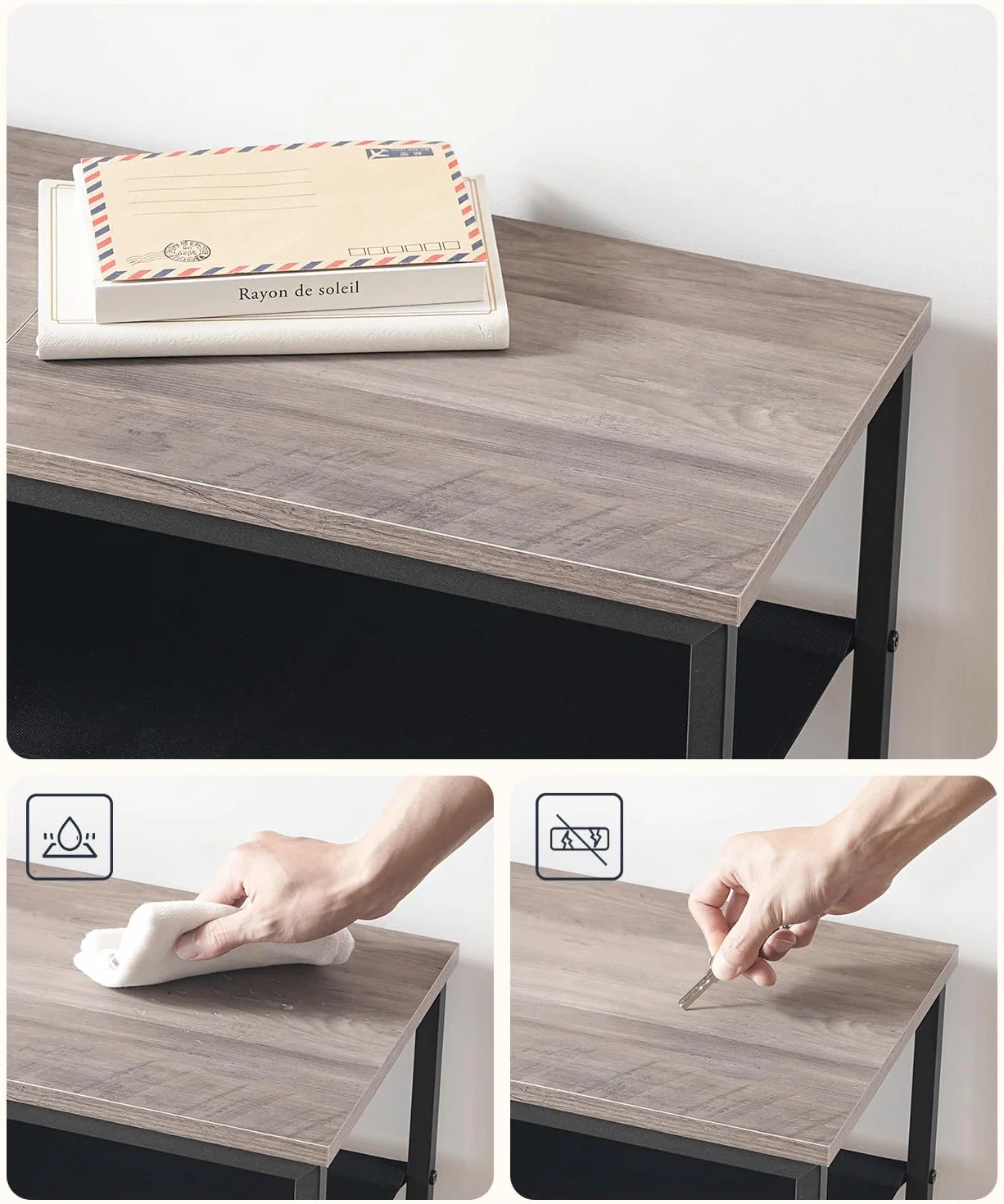 HOOBRO Scarpiera a 5 Ripiani, Scaffale Portascarpe, Organizzatore per 16-20 Paia di Scarpe con 4 Ripiani in Tessuto Oxford e Piano, per Ingresso e Armadio, Stile Industriale, Grigio Talpa EBG50XJ01