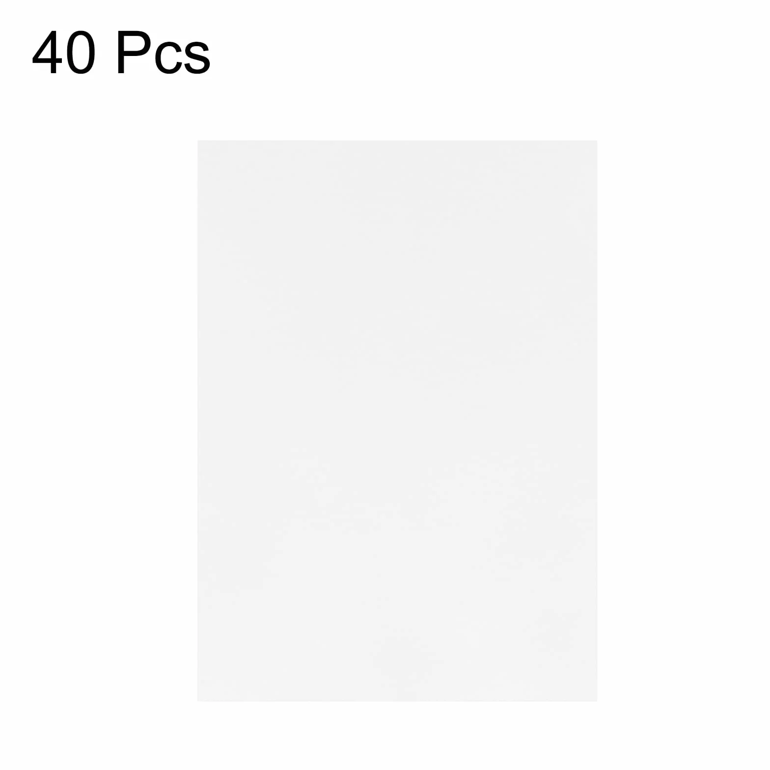 QUARKZMAN Carta Velina Colorata, 40 Fogli Trasparenza Argento 8.3" x 5.9" Carta Velina Stampabile, Fogli Trasparente per Stampare Inviti Nozze Stampante a Getto d'Inchiostro e Laser