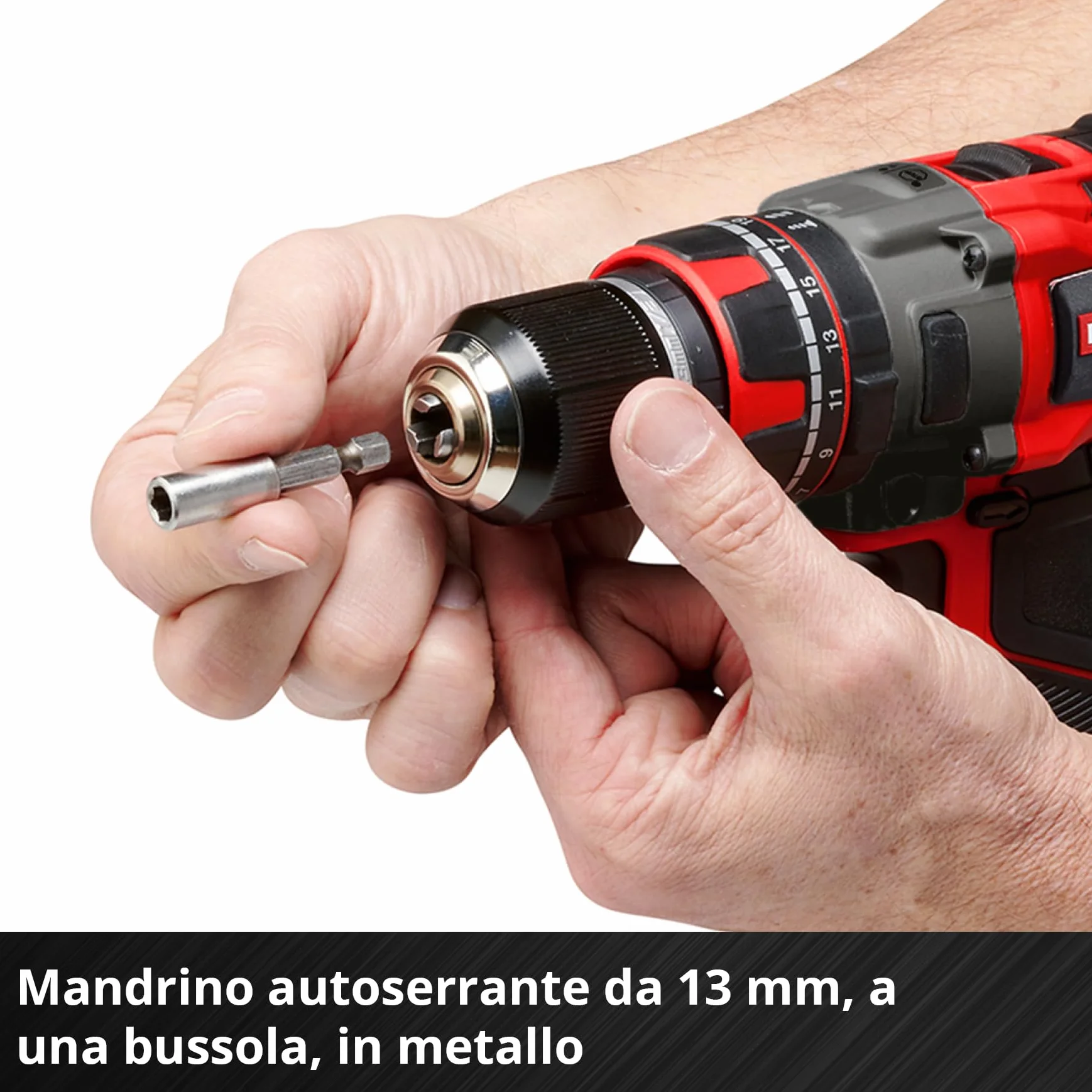Einhell Professional trapano a percussione a batteria TP-CD 18/80 Li-i BL-Solo Power X-Change (18 V, Brushless, 80 Nm, funzione percussione, 2 velocità, mandrino 13 mm, senza batteria)