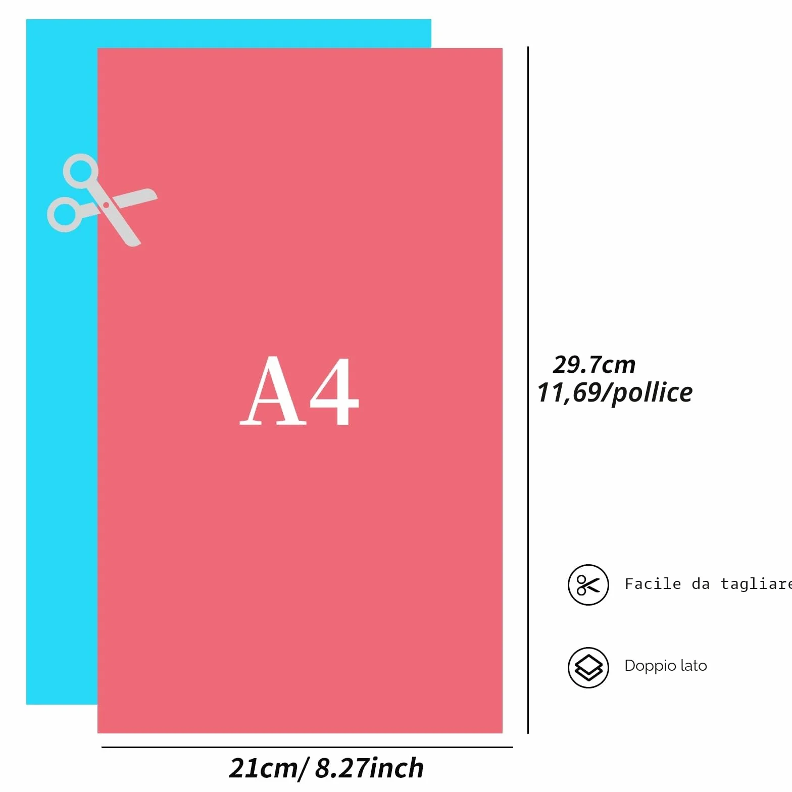 CRESZZLE 200 Fogli Cartoncini Colorati A4 70g, 20 Colori Carta per Origami 297x210mm