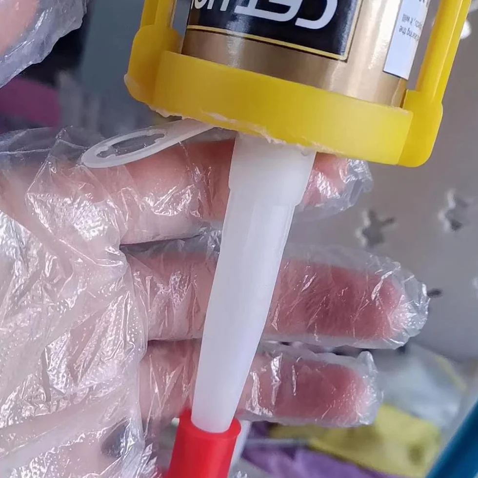 10 Pezzi Silicone Ugelli di Ricambio Beccucci per Cartuccia Ugelli per Silicone con Coperchio per Calafatare Tappi Sigillanti Punte