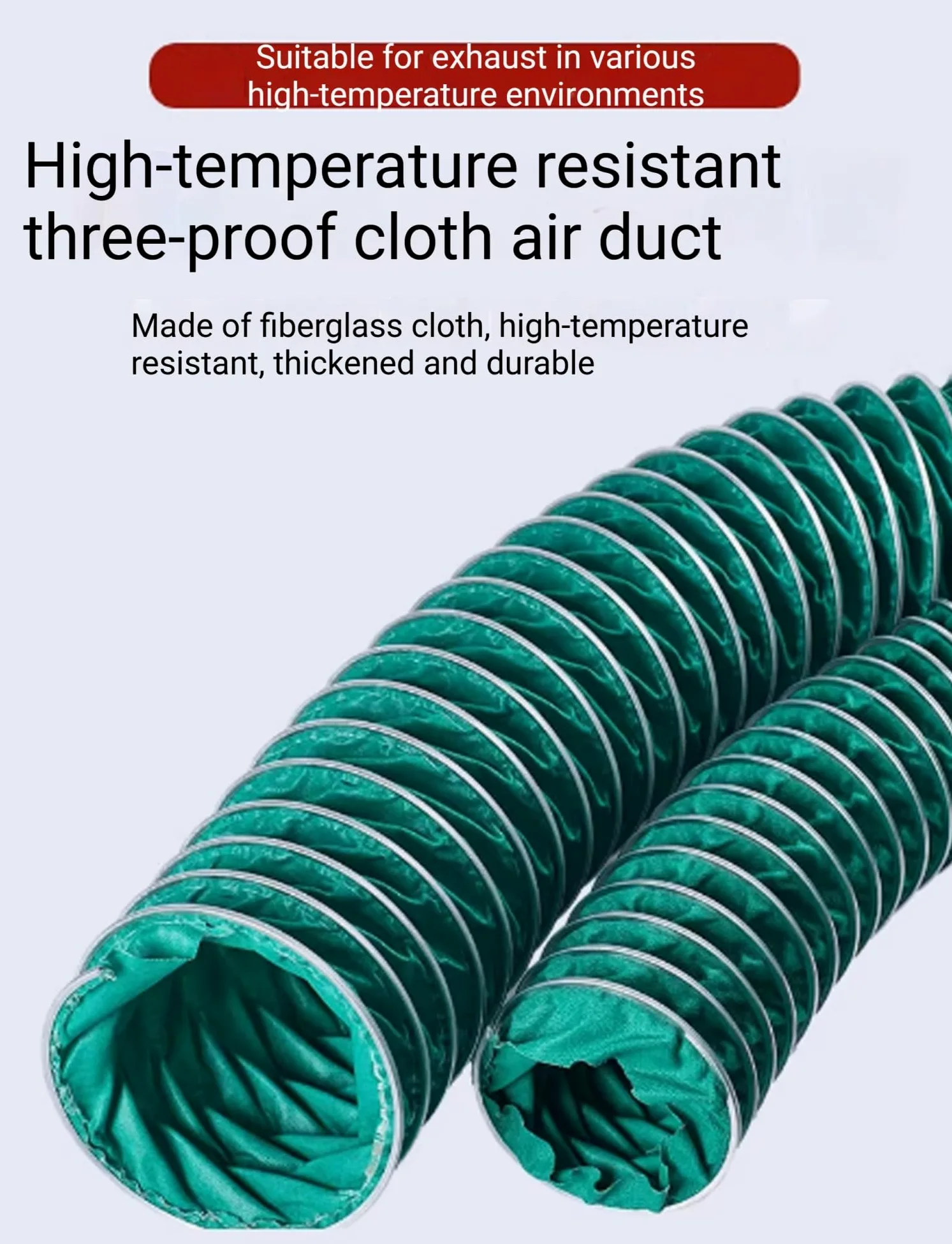 Tubo flessibile per ventilazione e aerazione, 10 m, ad alto flusso d'aria, leggero, per officine e serre