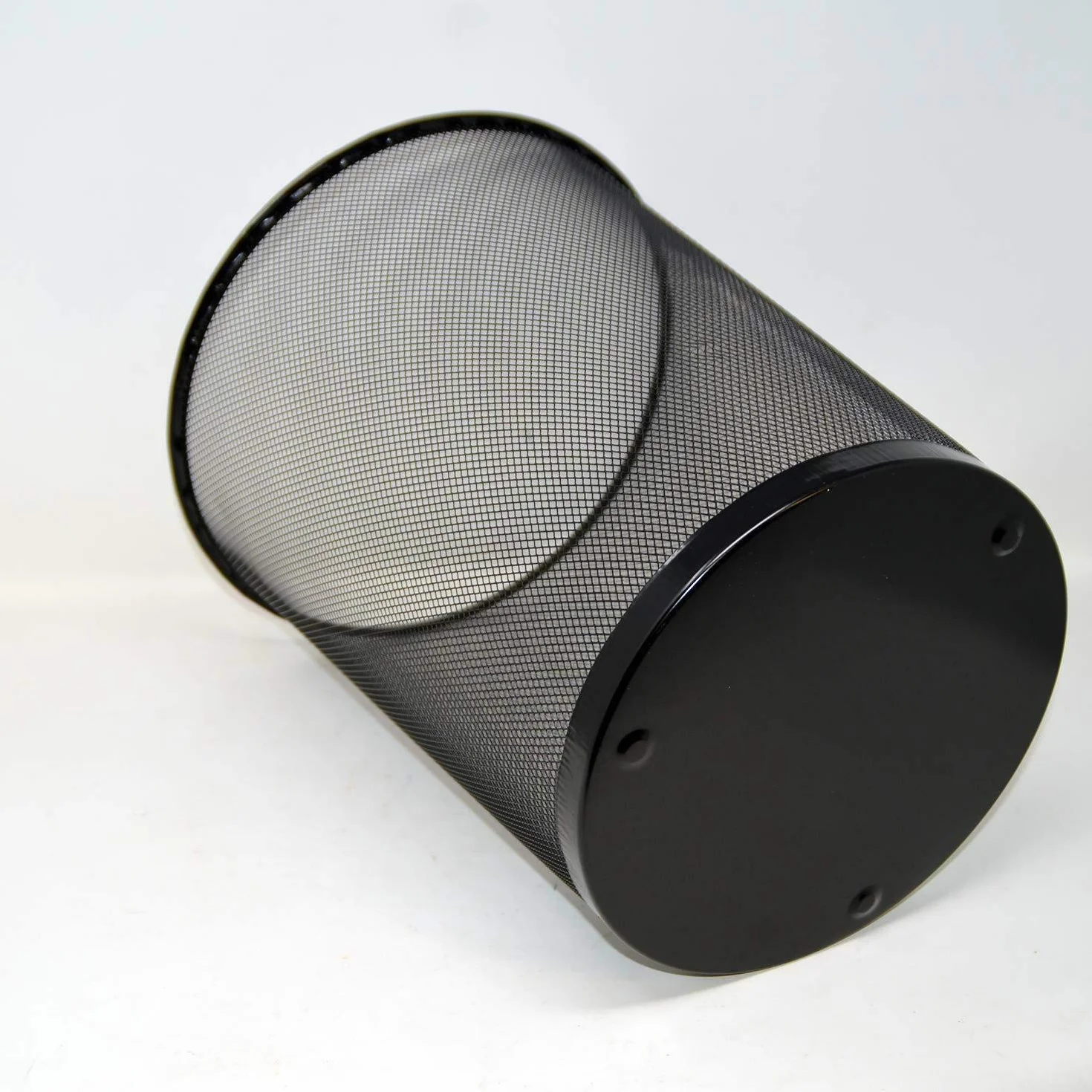 Druline Gettacarte Metallo Pattumiera Ufficio 19 Lt. Ø 29,5 Altezza cm 35 Cm - nero, 1x