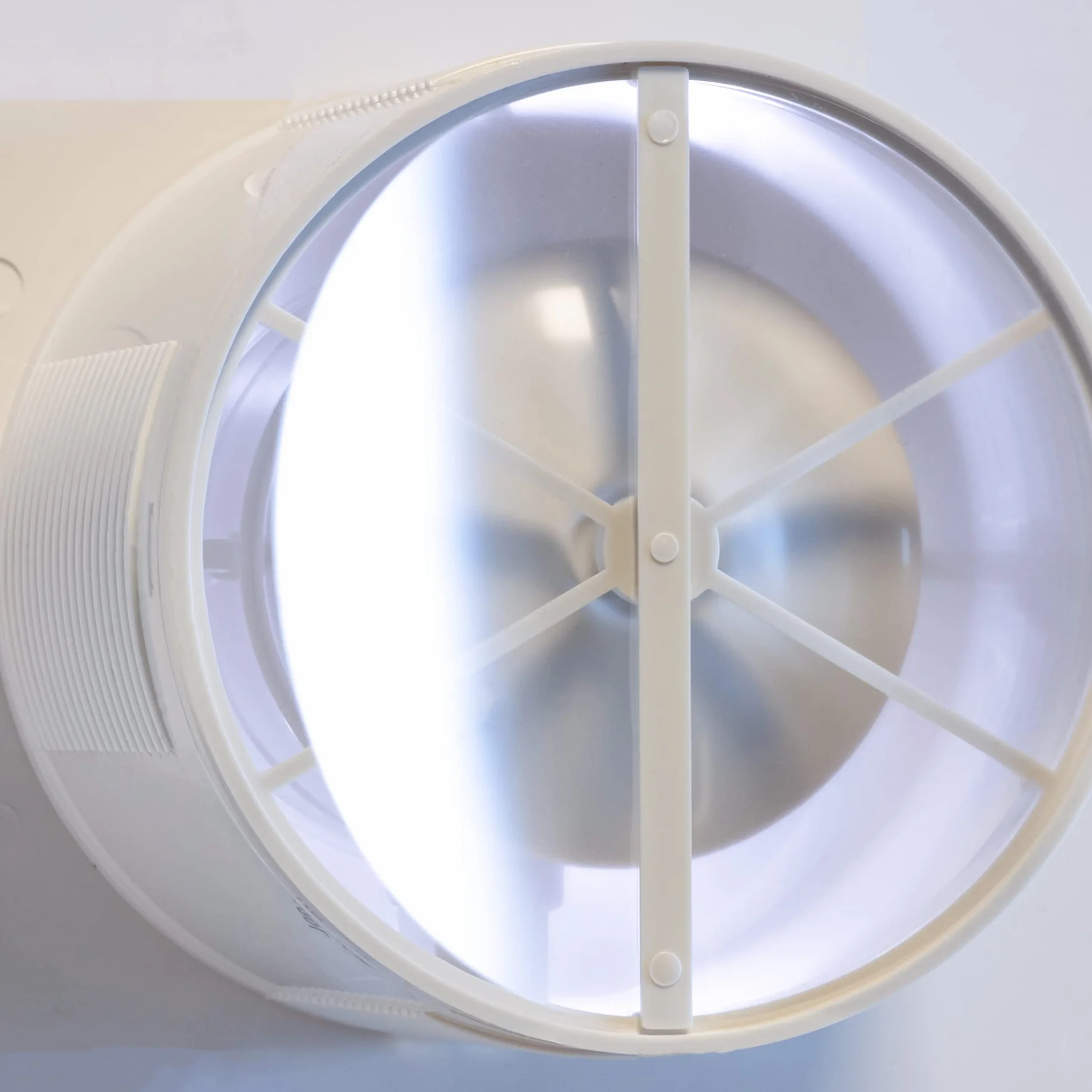 STERR Bianco Aspiratore Ventilatore Bagno 100 mm LED Silenzioso Moderno