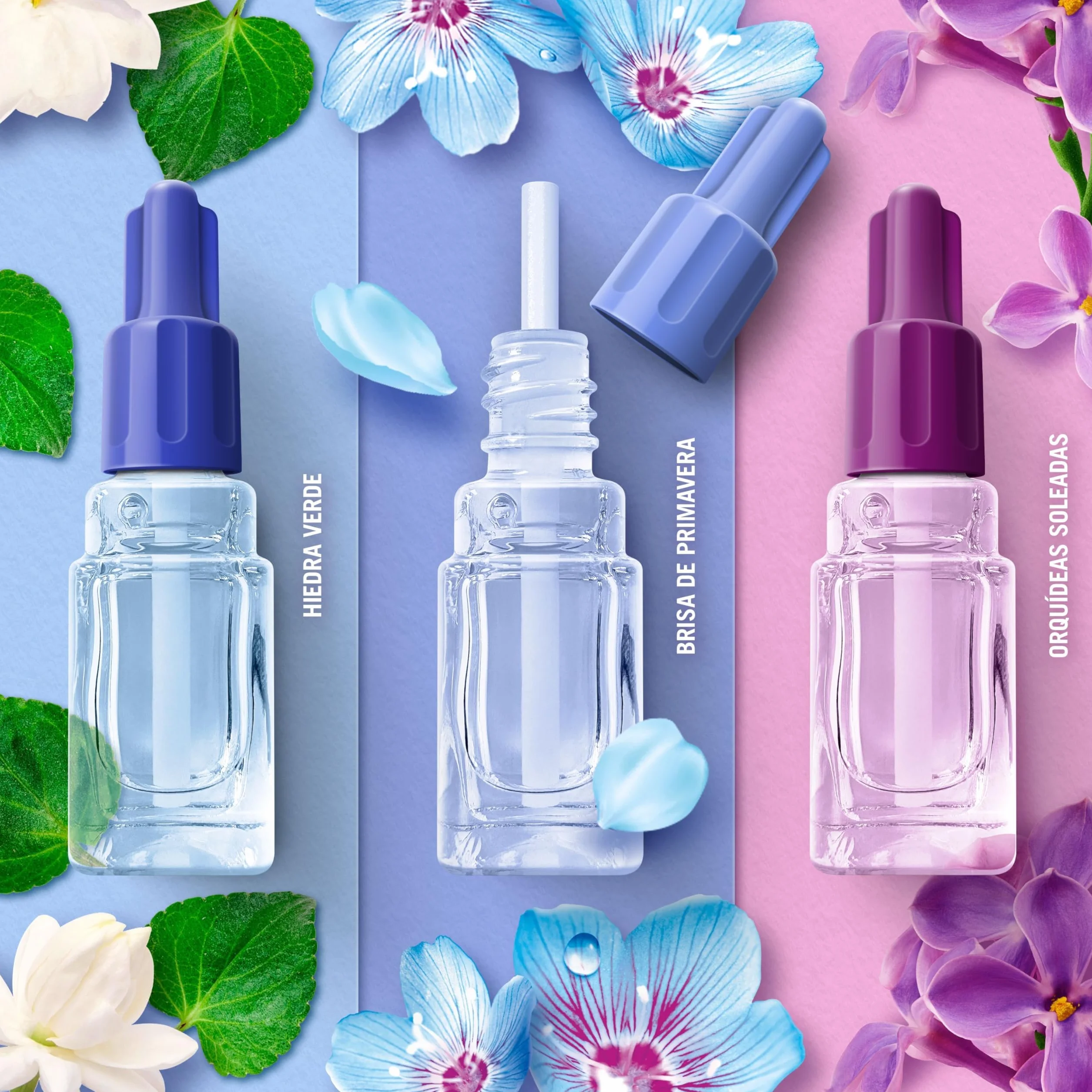 Ambi Pur 3Volution Profumatore per Ambienti Diffusore Elettrico 2 Ricariche Lenor Risveglio Primaverile Elimina Odori 90 Giorni