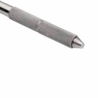 IPAM - MANICO PROFESSIONALE 12 CM IN ACCIAIO INOX PER SGORBIE - IMPUGANTURA ZIGRINATA - ALTA QUALITA'