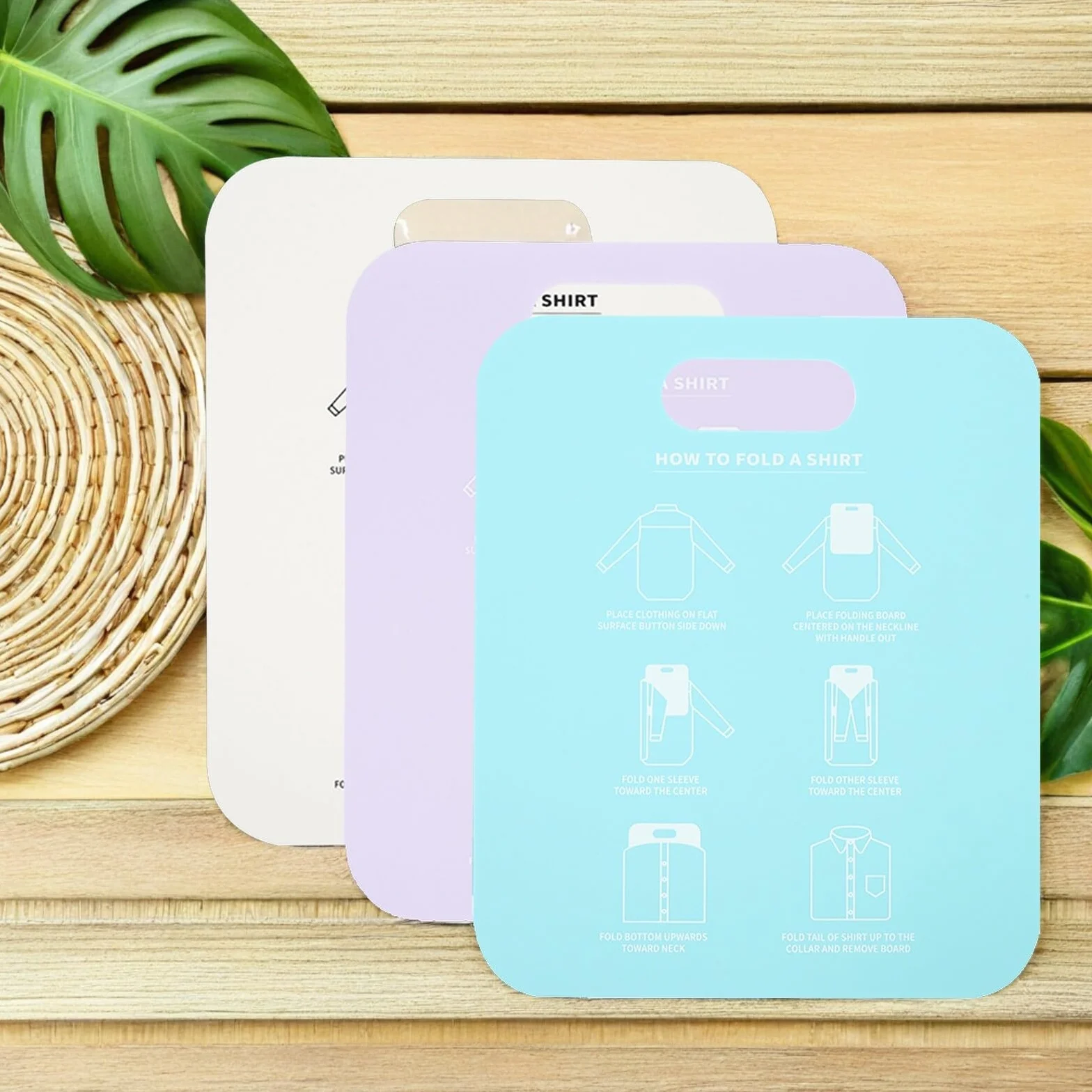 3 Pz Appendiabiti cartella pieghevole per t-shirt adulto cartoncino per camicia vestiti cartella delle magliette tavola pieghevole per maglietta domestico capi di abbigliamento