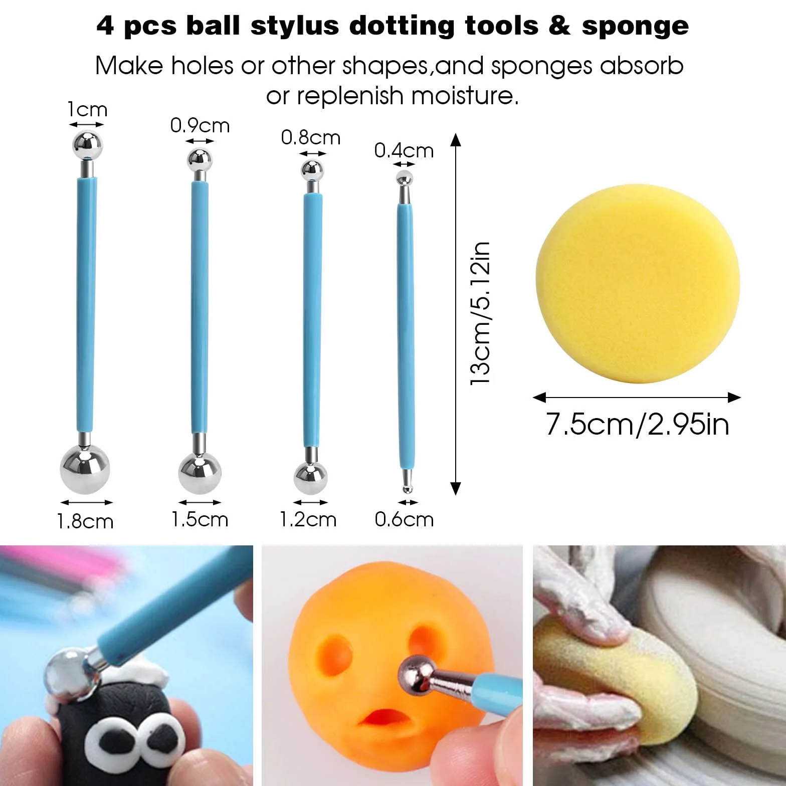 Attrezzi Ceramica, 42 Pezzi Kit Argilla Da Modellare,Attrezzi Scultura,Ceramiche Di Attrezzi Sculpting Tool Con Borsa Per La Conservazione Per l'Argilla, La Scultura e l'Artigianato