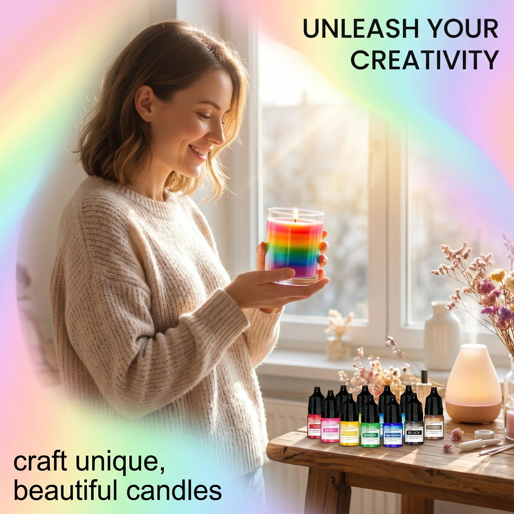10 pezzi Candele Coloranti Coloranti per Cera di Candela Pigmenti colorati per polvere da colata Altamente Concentrato Coloranti per Cera per Candele Fai da Te per la produzione tintura