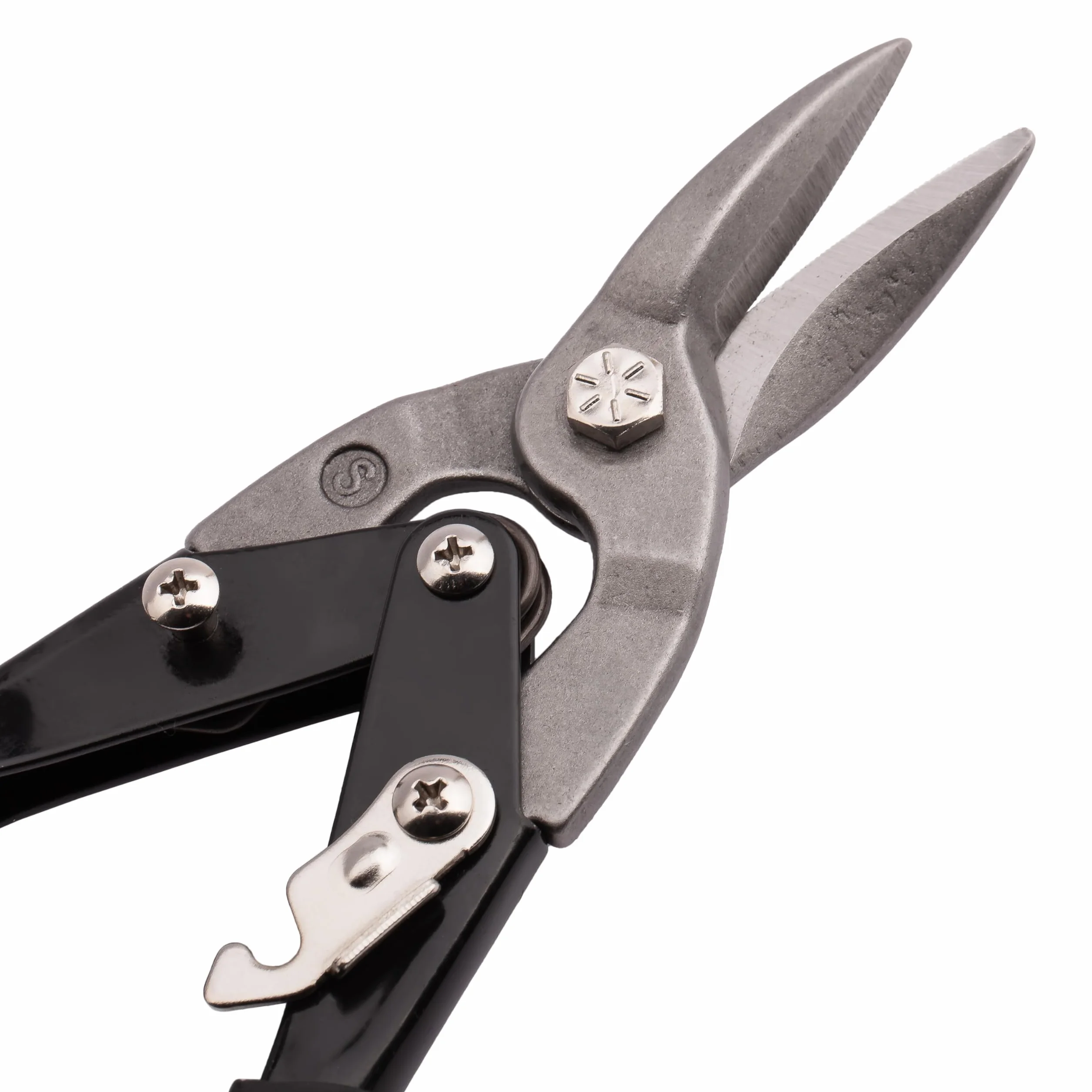 MIVOS Cesoie per Lamiera - Taglio diritto - 26 Cm - Cesoie Continue in Acciaio Al Cromo Vanadio - per Il Taglio di Lamiera, Alluminio, Cuoio, Rete Metallica, Plastica e Rame