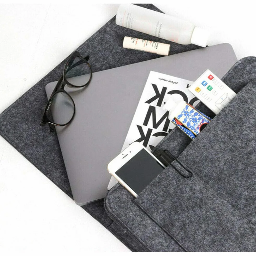 Comodino Feltro Storage Bag con Tasche Letto Divano Scrivania Appeso Organizzatore per Telefono Riviste Tablet Telecomandi