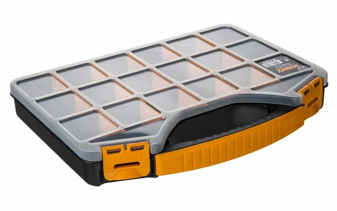 Portaminuterie organizer con coperchio trasparente Mano ORG-13