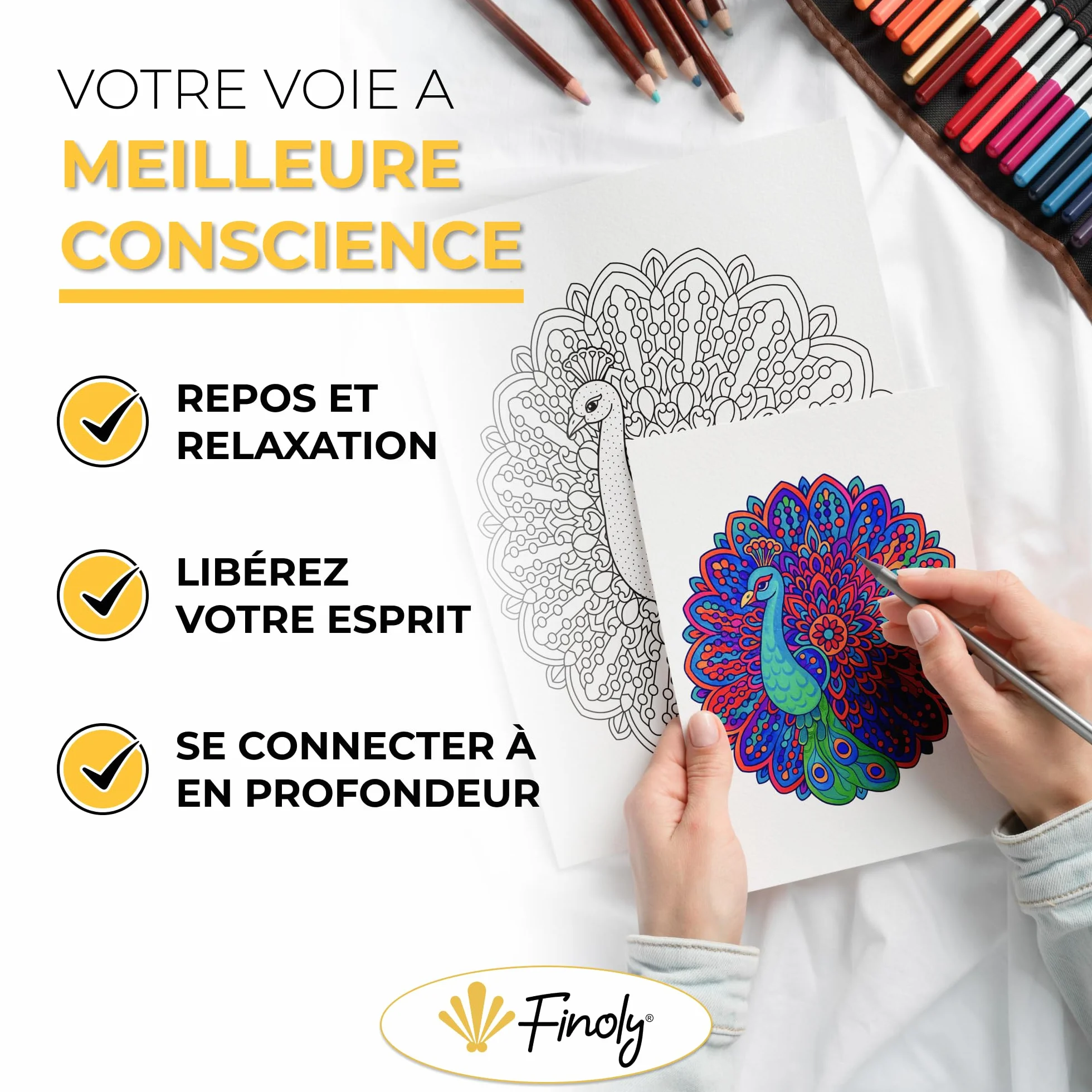 Libro Mandala da Colorare Adulti Magical Patterns 30 Illustrazioni Originali A4 Carta Premium Rilegatura a Spirale