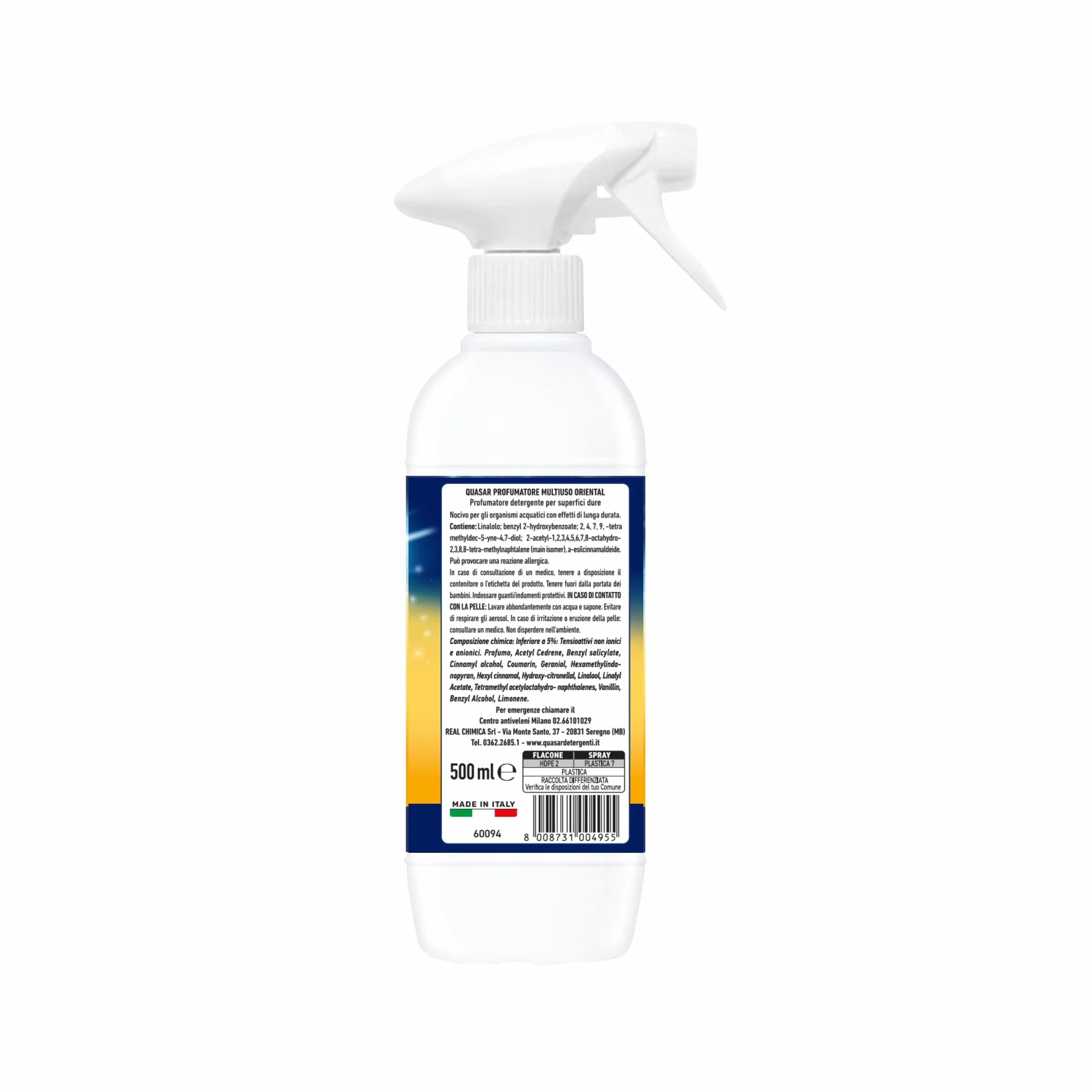 QUASAR PULITO STELLARE Profumatore Multiuso 500 ml Fragranza Oriental