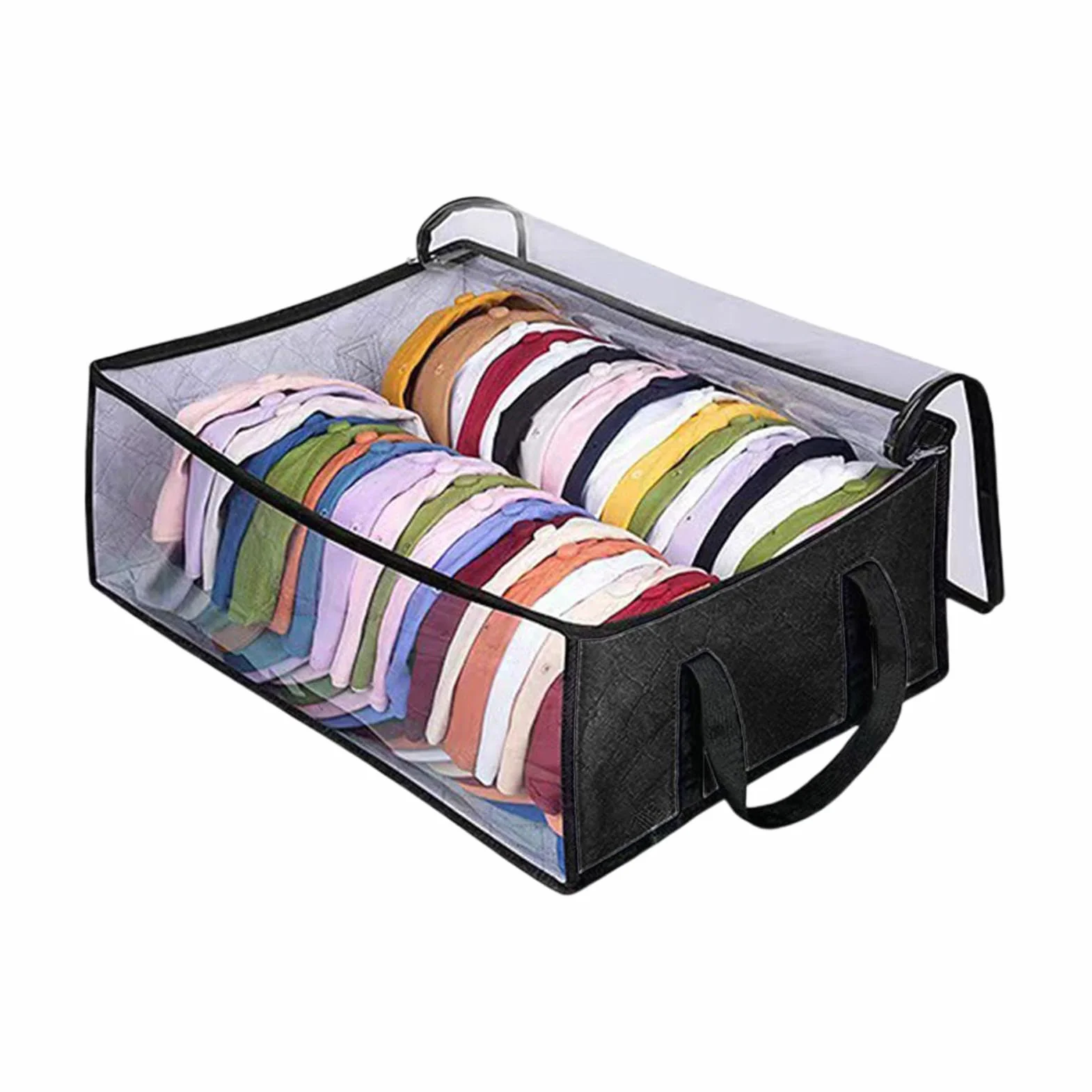 Contenitore Per Cappelli - Scatola Di Archiviazione Del Cappello, Porta Bandiera Trasparente | Custodia Piegabile Per L'organizzatore Di Cappelli Con 2 Manici Robusti, Borsa Da Stoccaggio Sotto Il Let