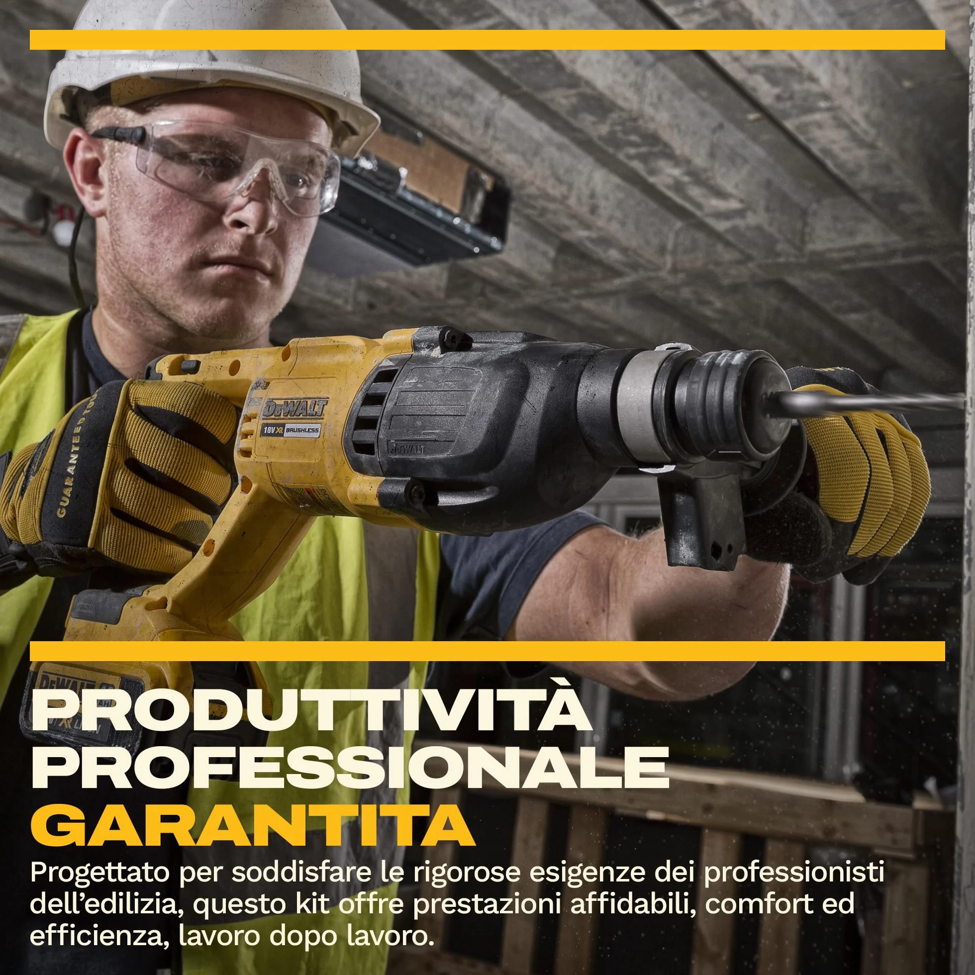 DEWALT Kit Combo 18V 4PC con 3 batterie 4Ah DCK424M3-QW