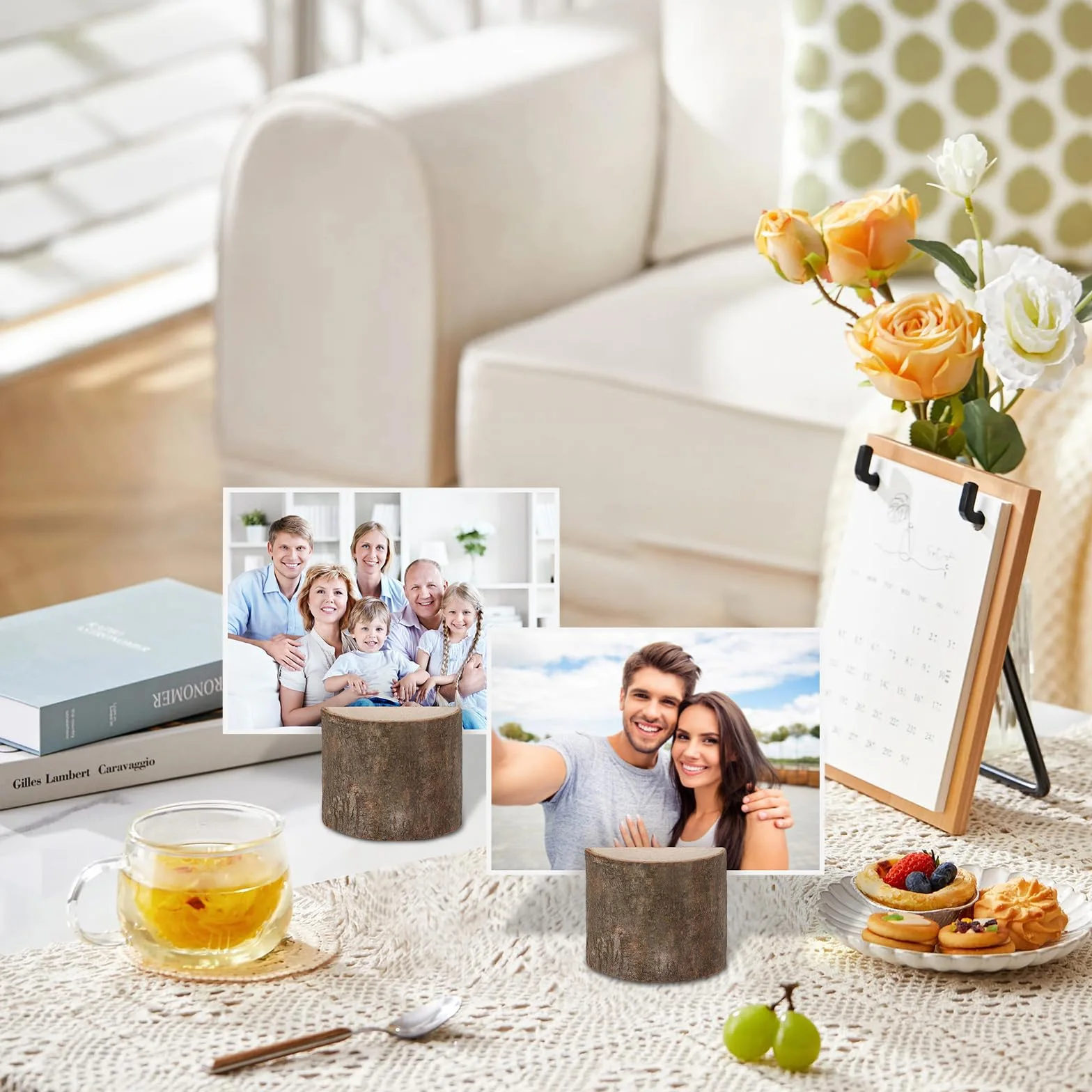 Portacarte in Legno 40 Pezzi Segnaposto con Cartone per Matrimonio Ristorante Festa