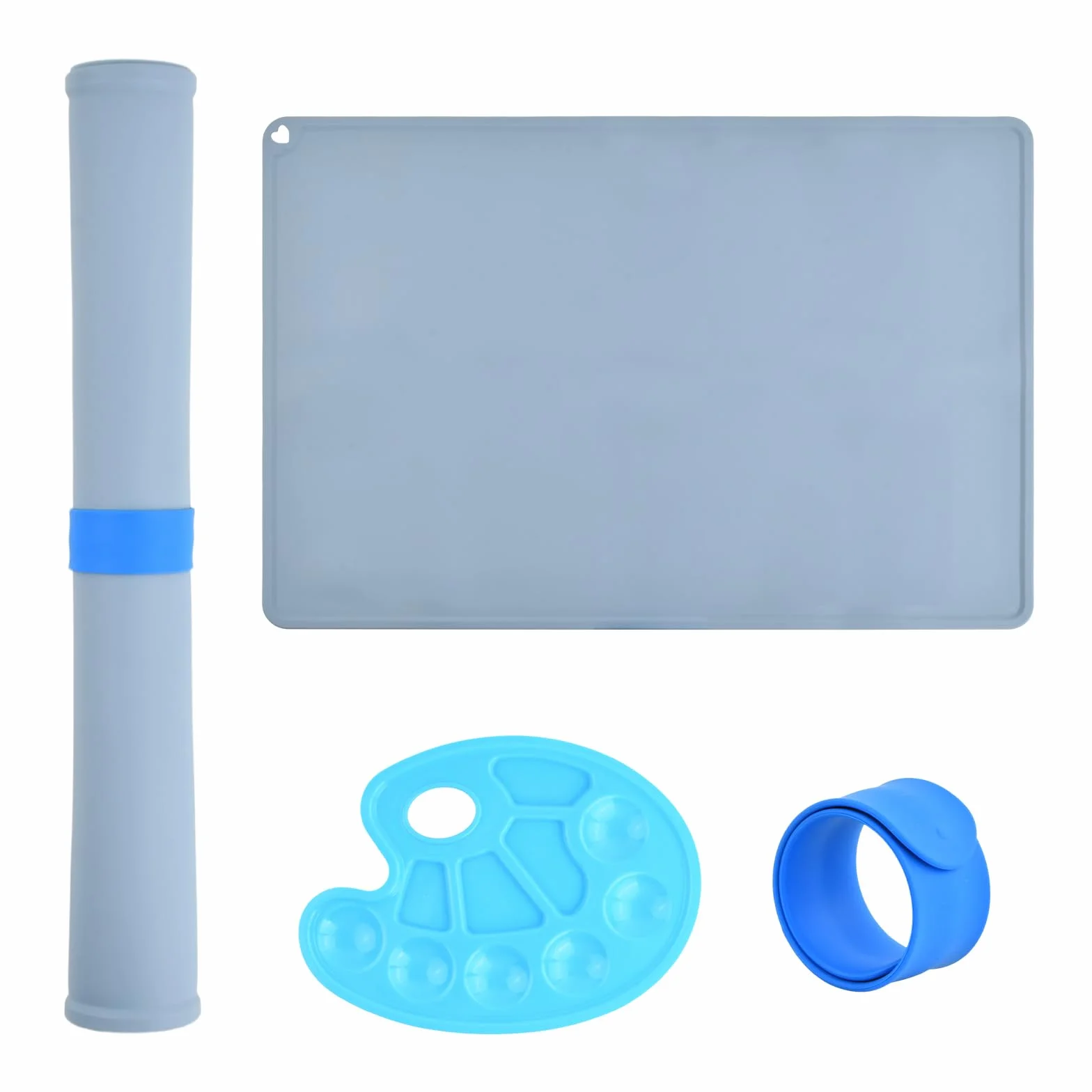 Tappetino da pittura in silicone con 1 clip magnetica ad assorbimento e 1 tavola da disegno, grande, 60 x 40 cm, tappetino da scrivania per bambini, riutilizzabile, tappetino per pittura, per
