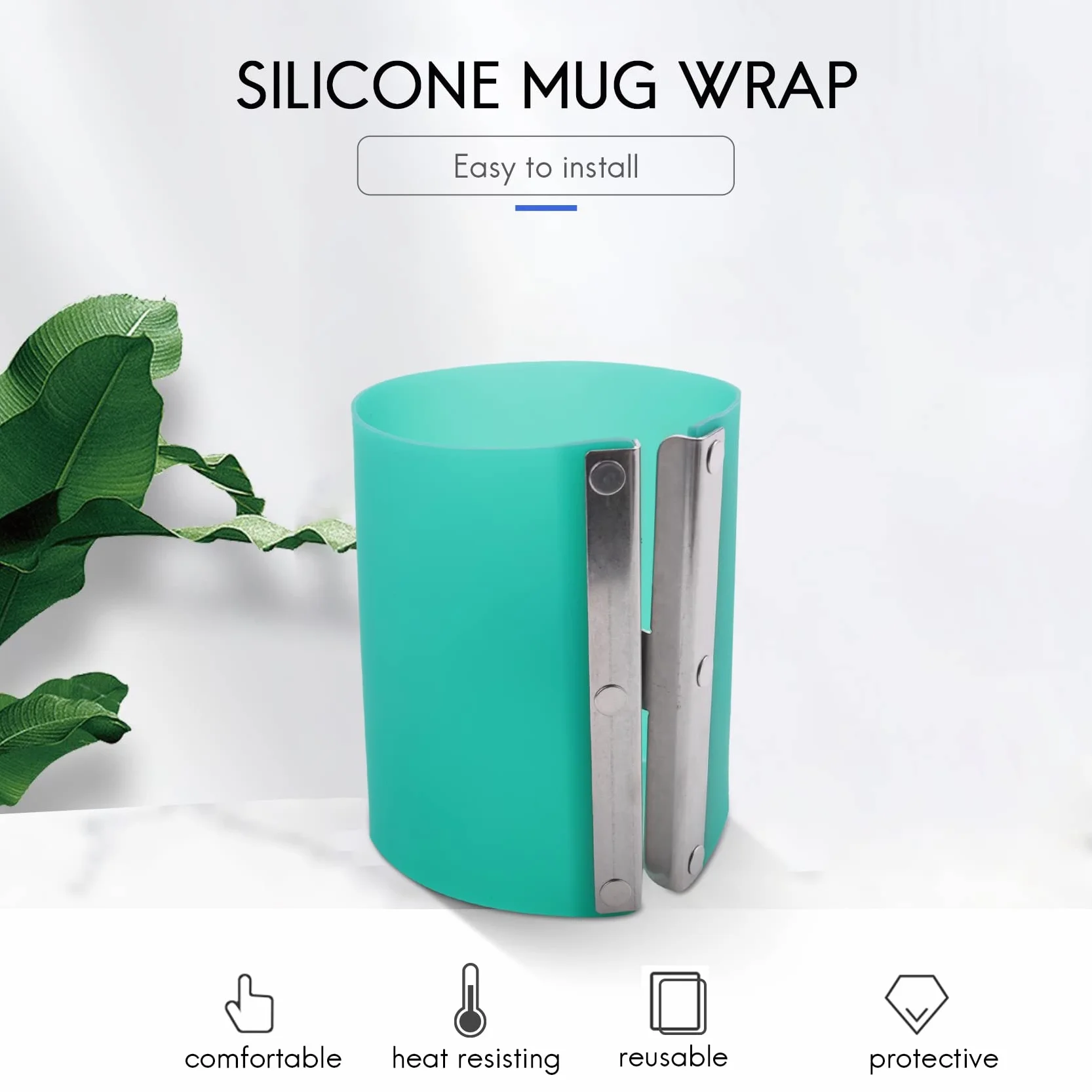 Jevina 4 tazze in silicone per sublimazione 11 OZ forno 3D