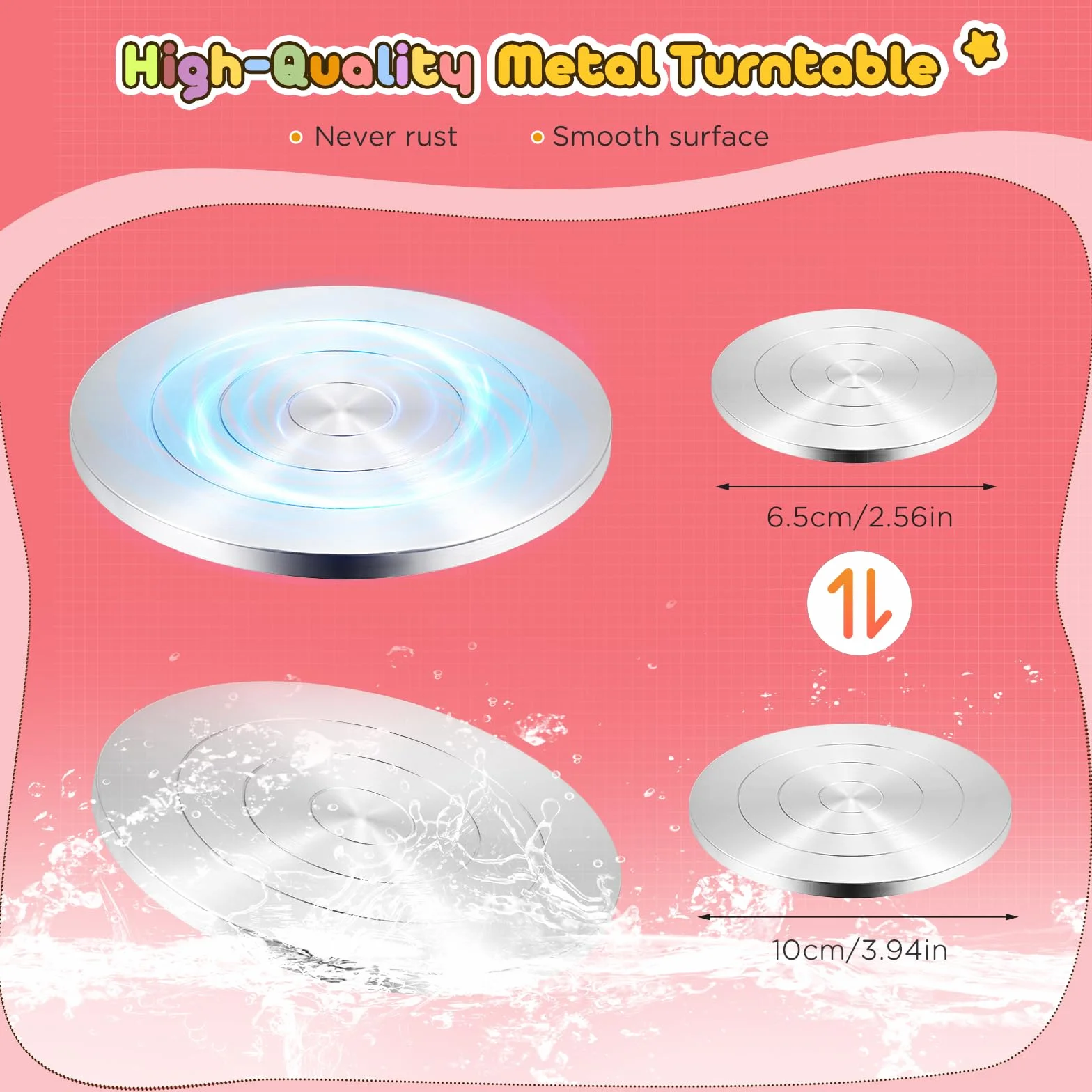 Mini Ruota di Ceramica Elettrica, Couleeur Macchina per ceramica con giradischi da 2000RPM e 10/6.5cm con Vasca D'acqua Rimovibile e Strumenti in Plastica per Negozi di Ceramica Fai Da Te e Hobbisti