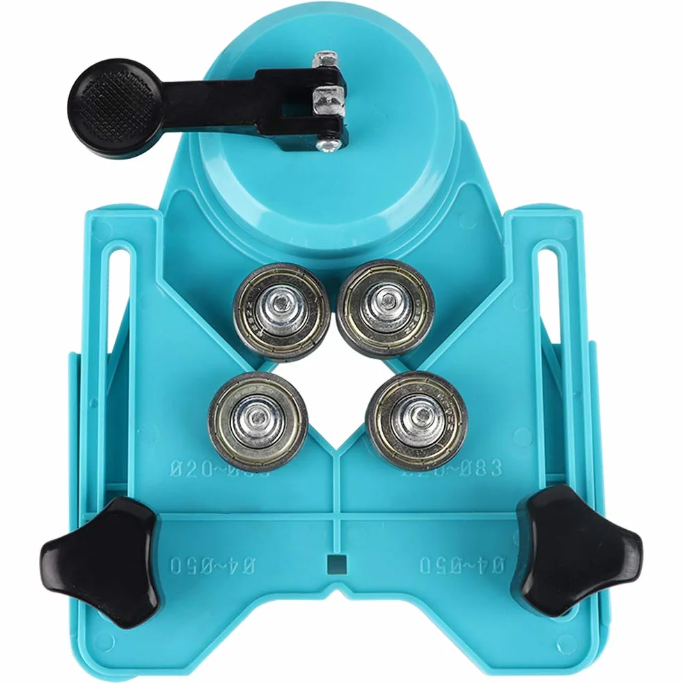 Localizzatore di Fori per Piastrelle Vetro, Guida Trapano Punta Diamantata Guide Ventose a Nucleo Cavo Sega Punte Ceramica Tazza Regolabile 4 mm a 80 mm Base Ventosa Marmo Ceramico Perforazione Seghe