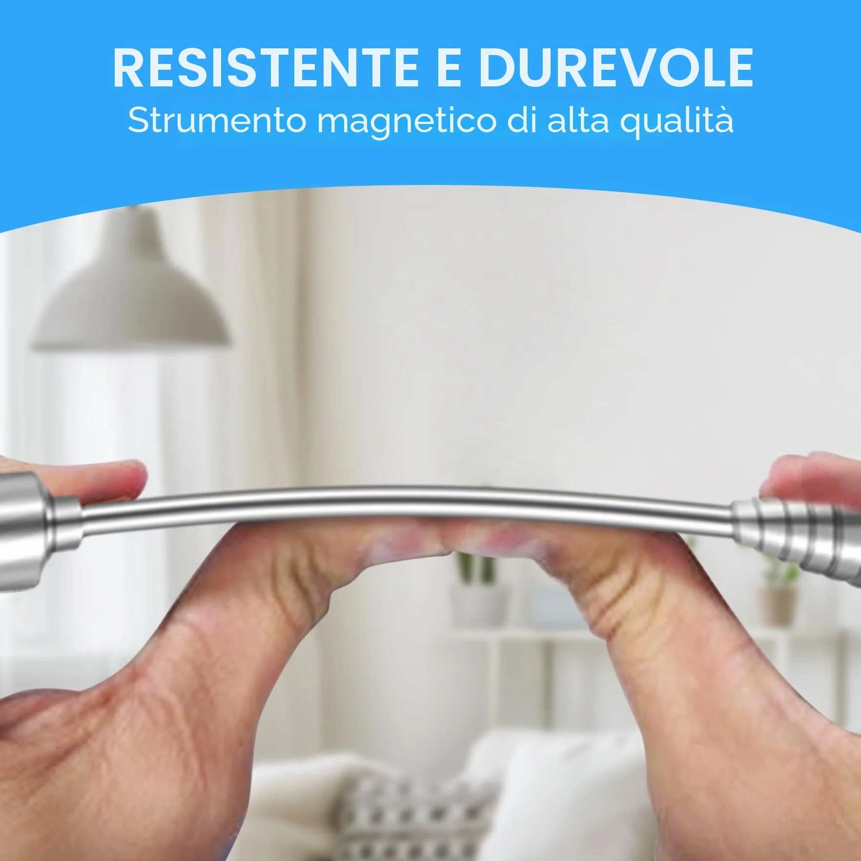 2 Pezzi Asta Magnetica Telescopica, 64 cm Strumento Magnetico in Acciaio Inox, 1,5 LB Calamita Potente Pick Up Tool per Viti, Dadi, Chiavi, Parti Metalliche, a Casa, Auto, Ufficio