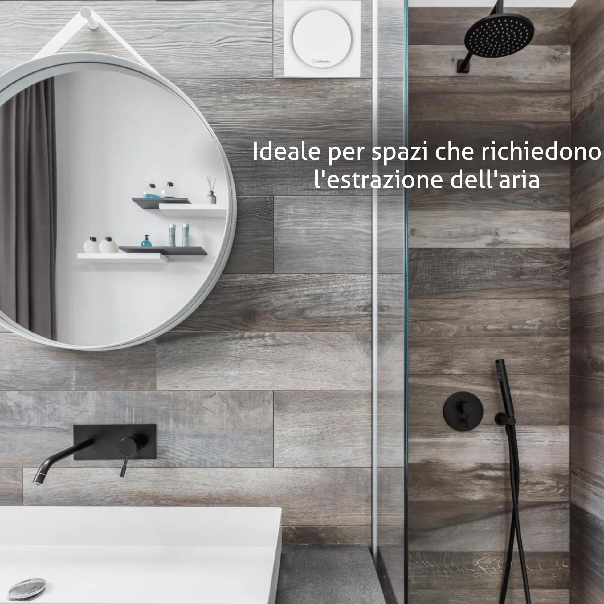 Turbionaire RING 100 SW Aspiratore da bagno 100 mm IPX4 Bianco